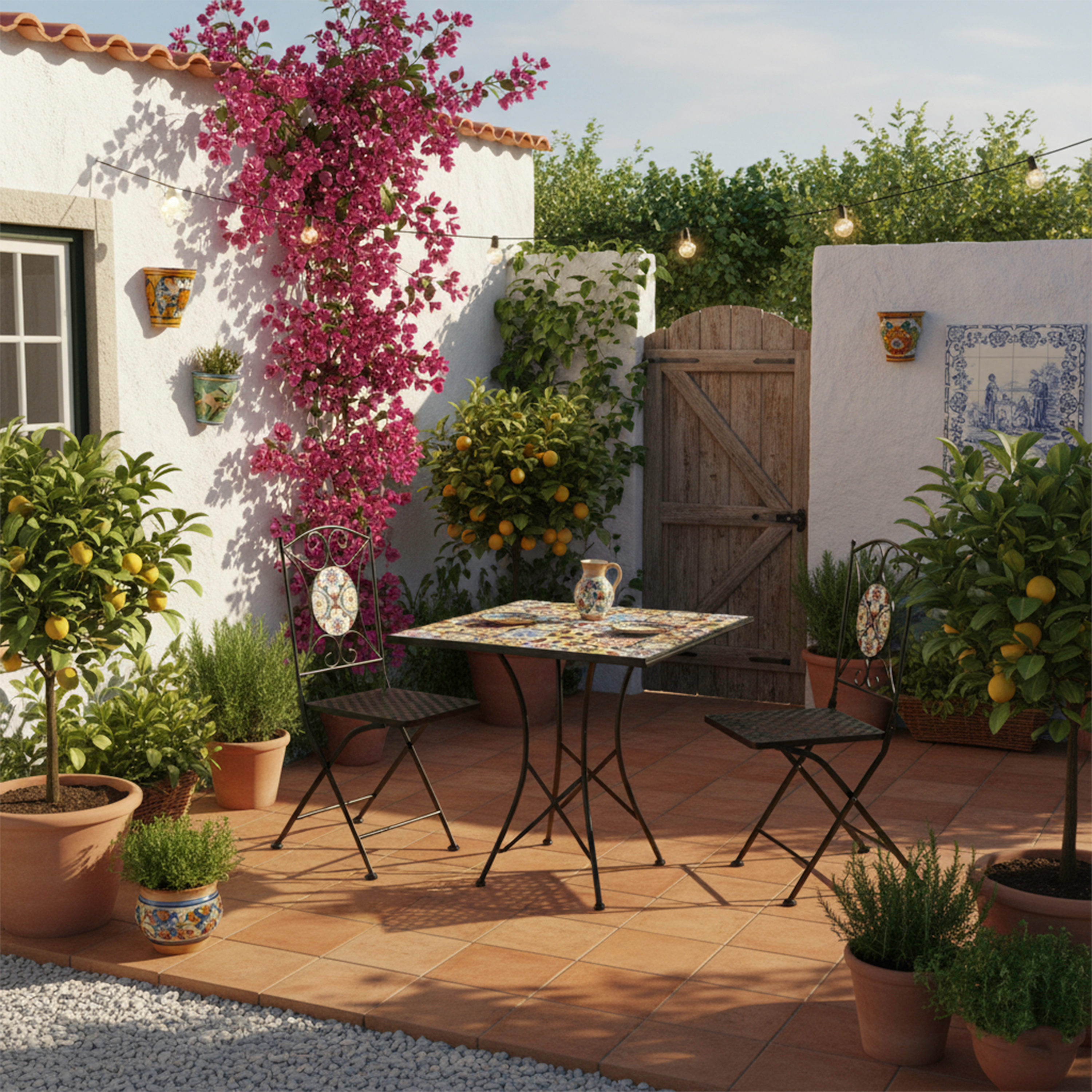 AXI Camilla Bistro Set Mosaic - Yellow Breeze