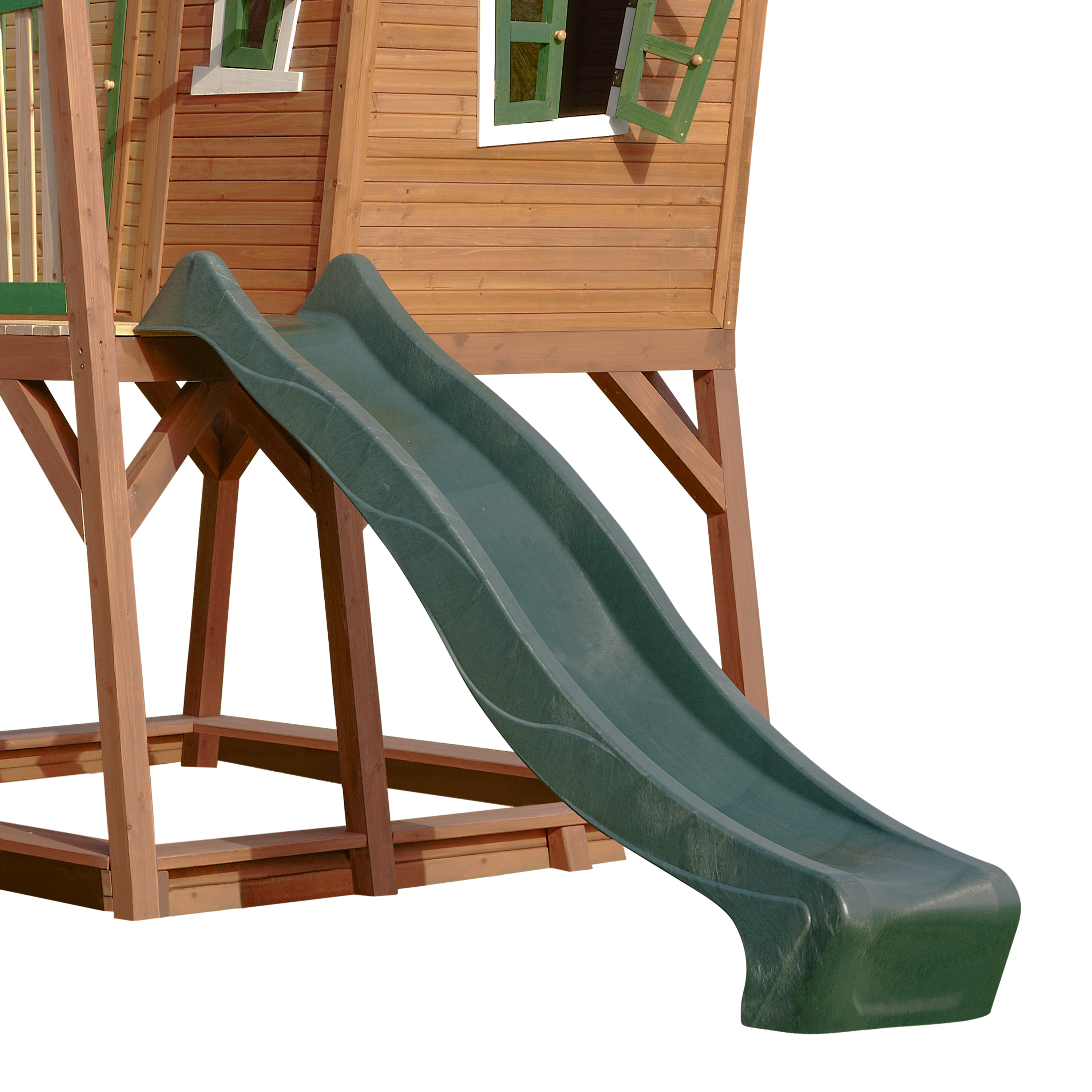 AXI Max Playhouse Brown/Green - Green Slide