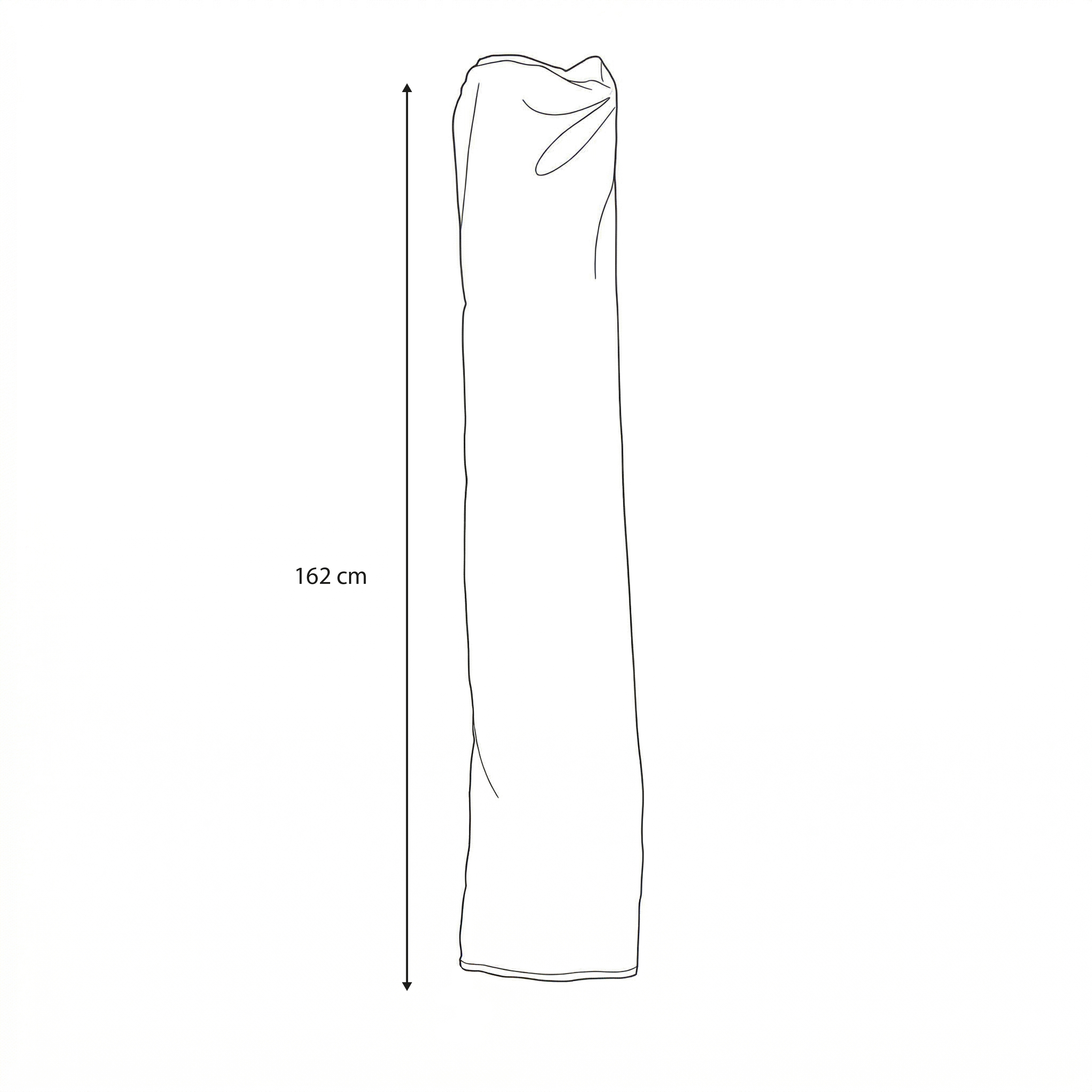 AXI Pole Parasol Cover L162 - Ø 300 cm Black