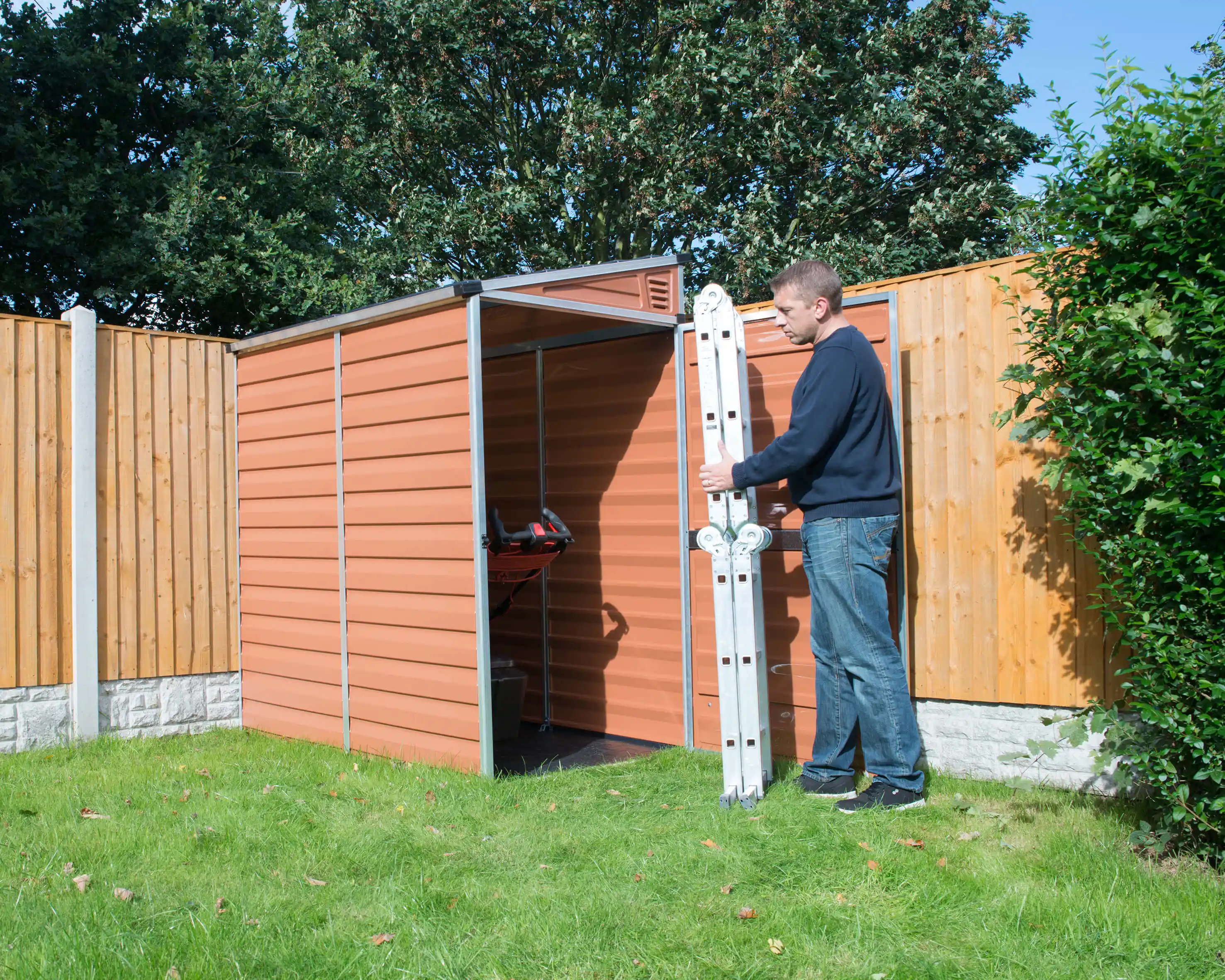 Canopia Skylight 176X120X203 cm Pultdach Außenschuppen für Garten Amber