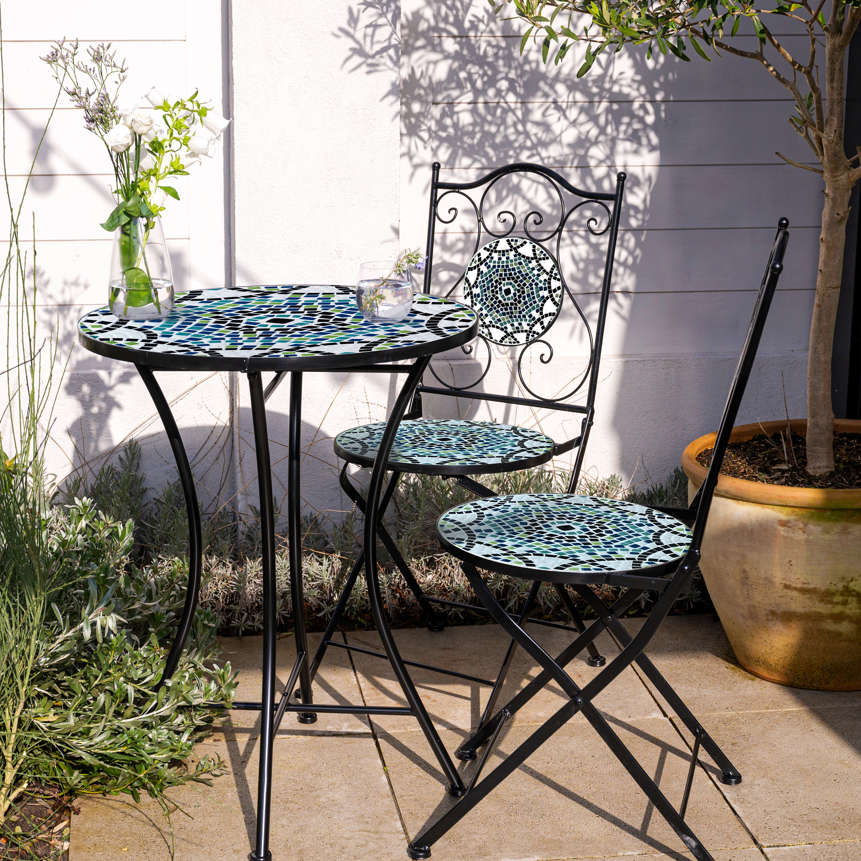 AXI Amélie Mosaik Bistro Set Mehrfarbig