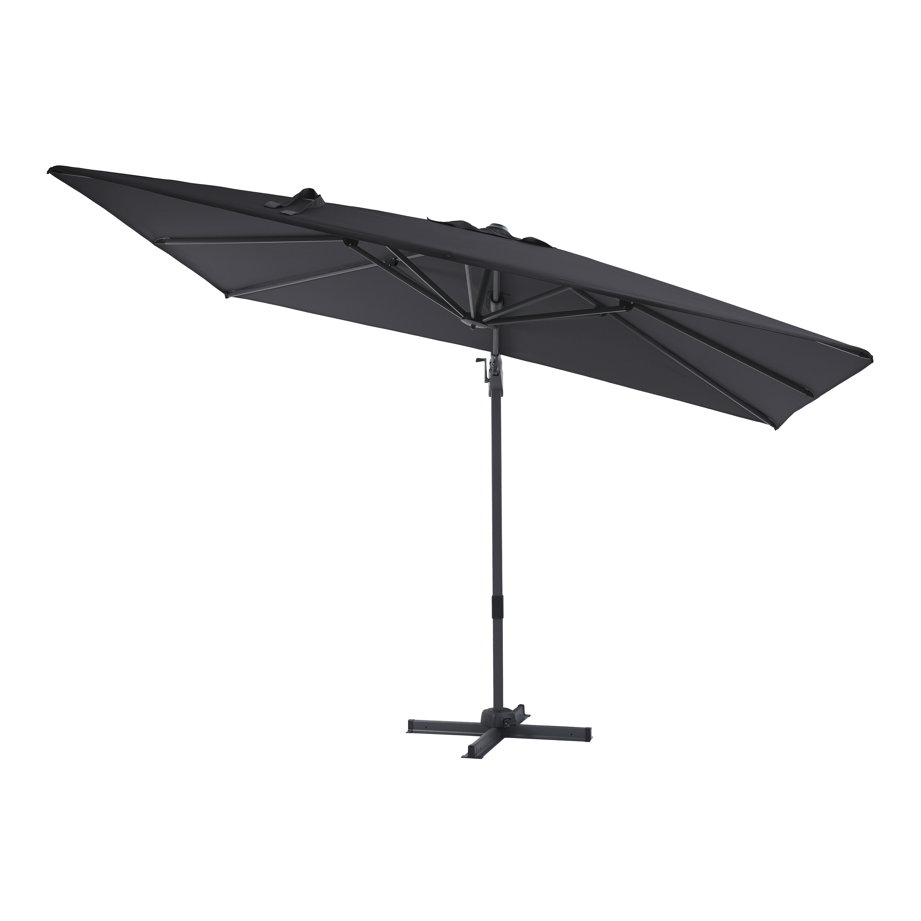 AXI Milad Premium Cantilever Parasol 200x300cm - Grey/Grey-8720365063558 AXI Milad Premium Cantilever Parasol 200x300cm - Grey/Grey