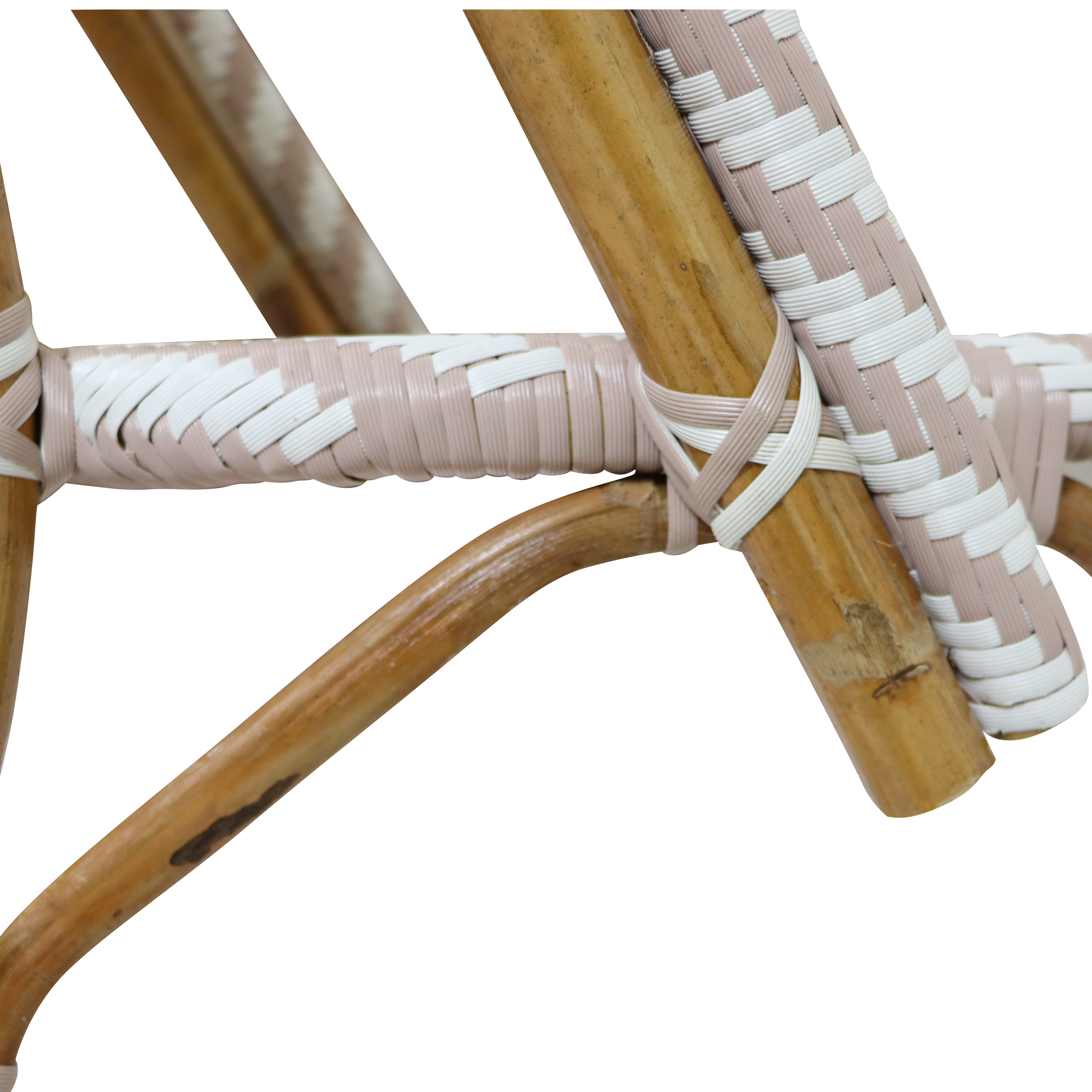 AXI Jacqueline Rattan Bistro Set Brown/White