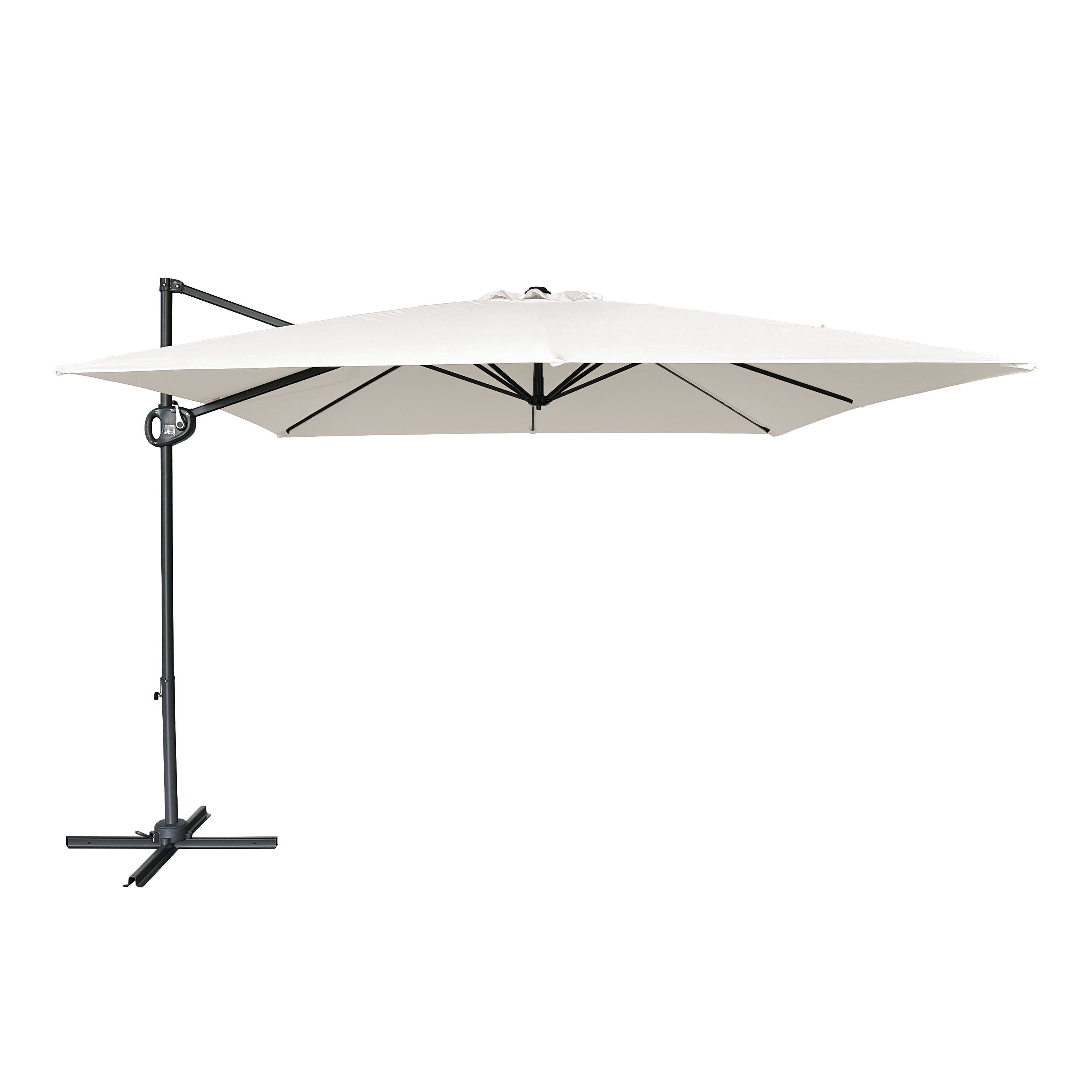 AXI Mira Cantilever Parasol 300x300cm Anthracite/Beige