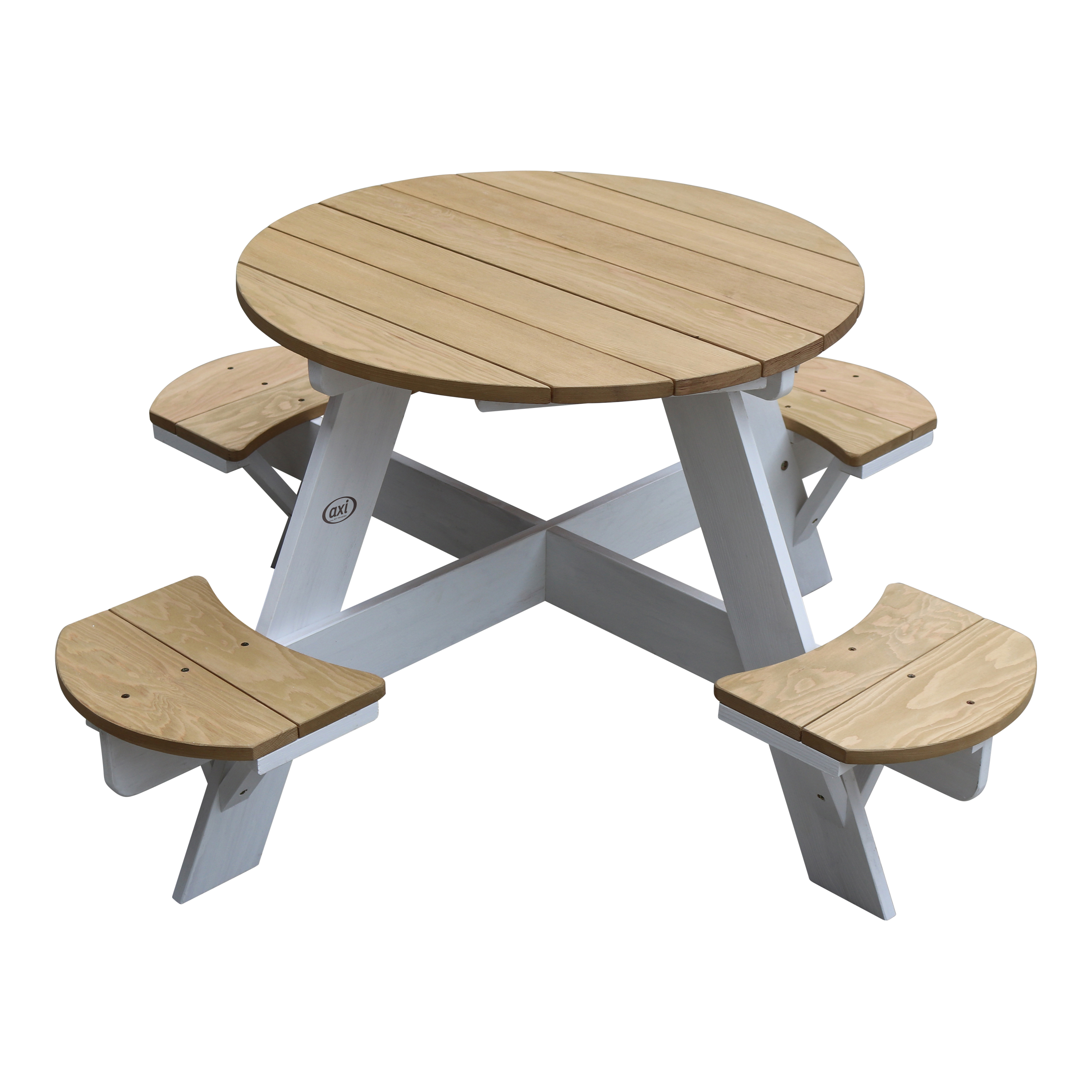 AXI UFO Picnic Table Round - Brown/White