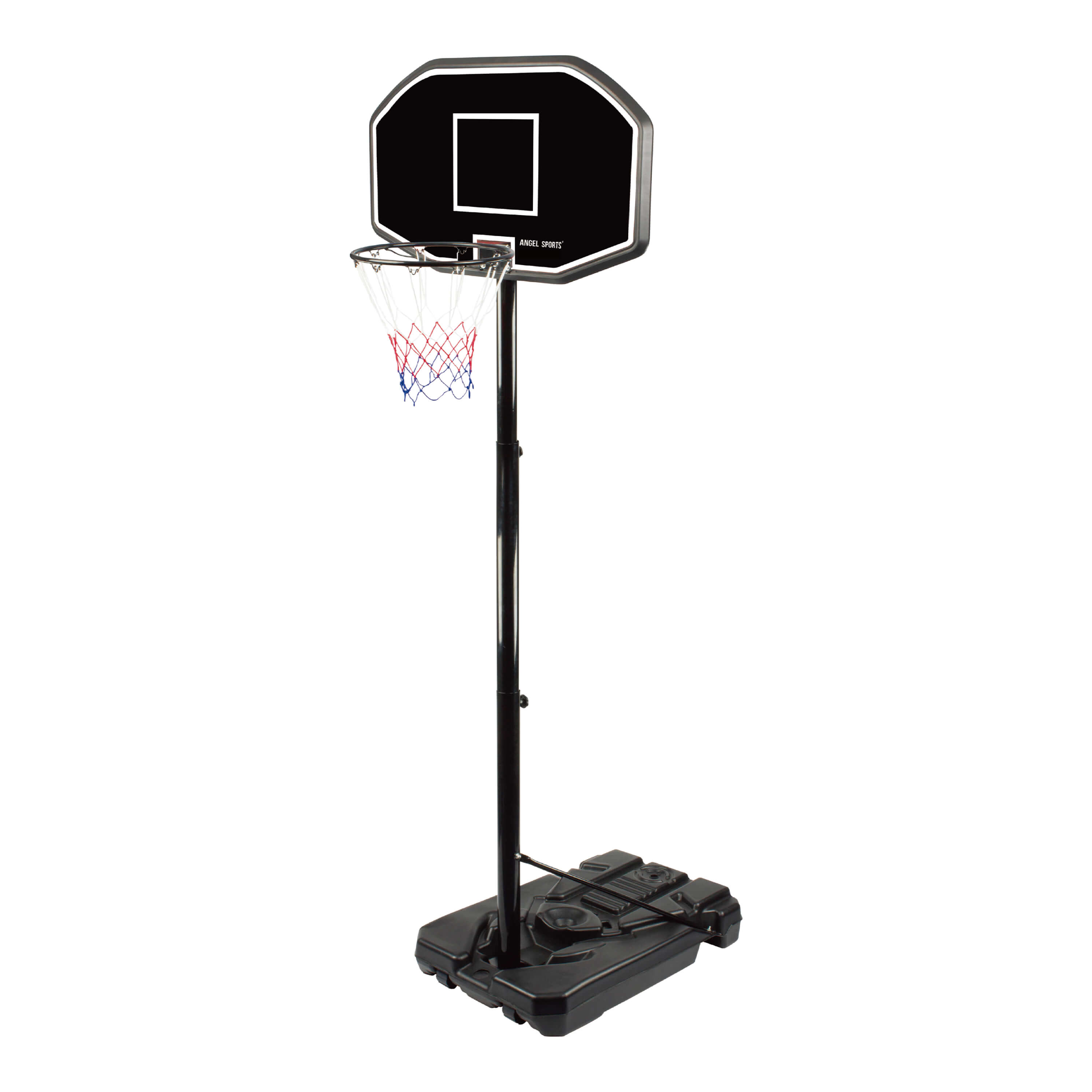 Angel Sports Höhenverstellbarer Basketballkorb mit Ständer 200-305 cm