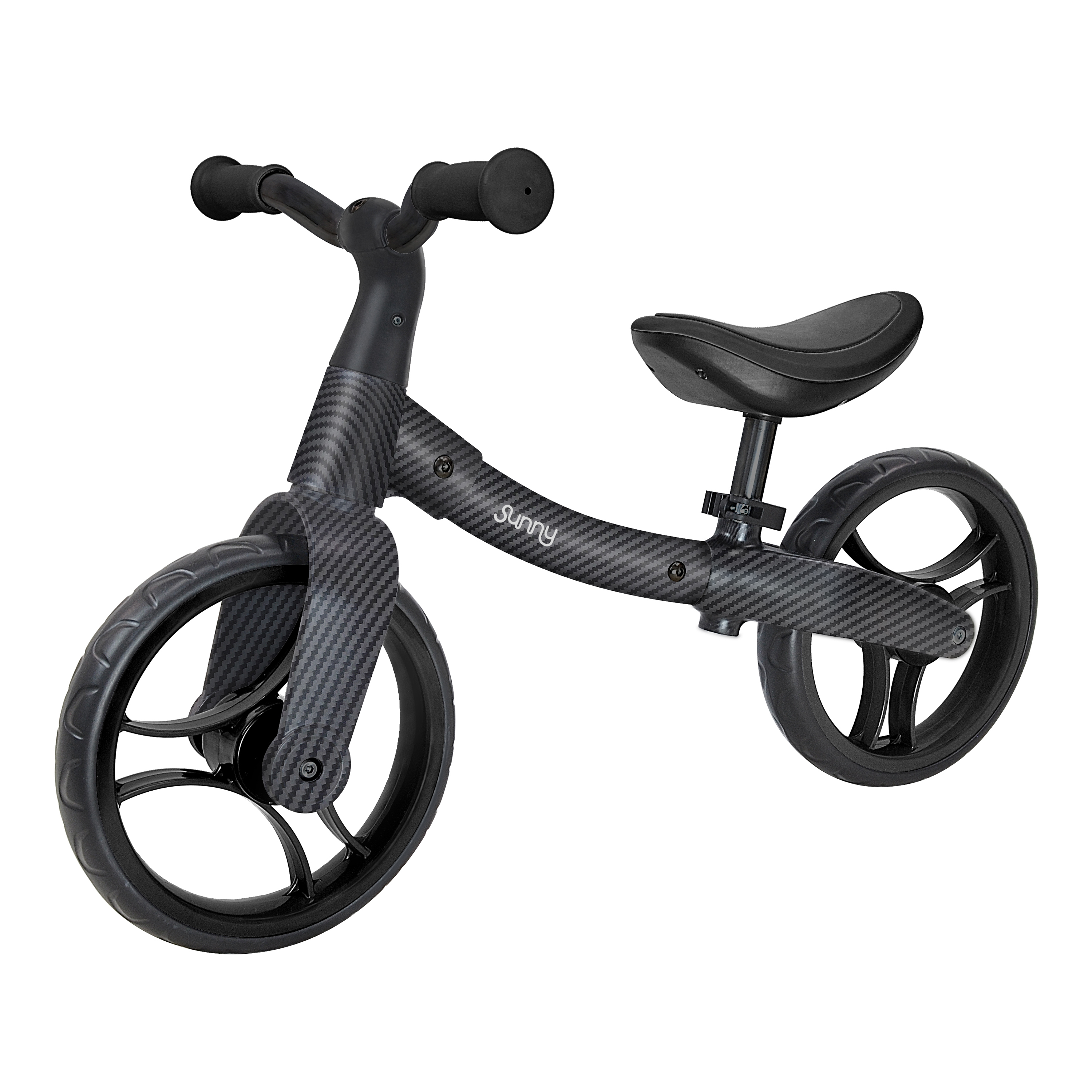 Sunny Balance Bike 3000 Laufrad aus Metall mit Carbon Fiber Look