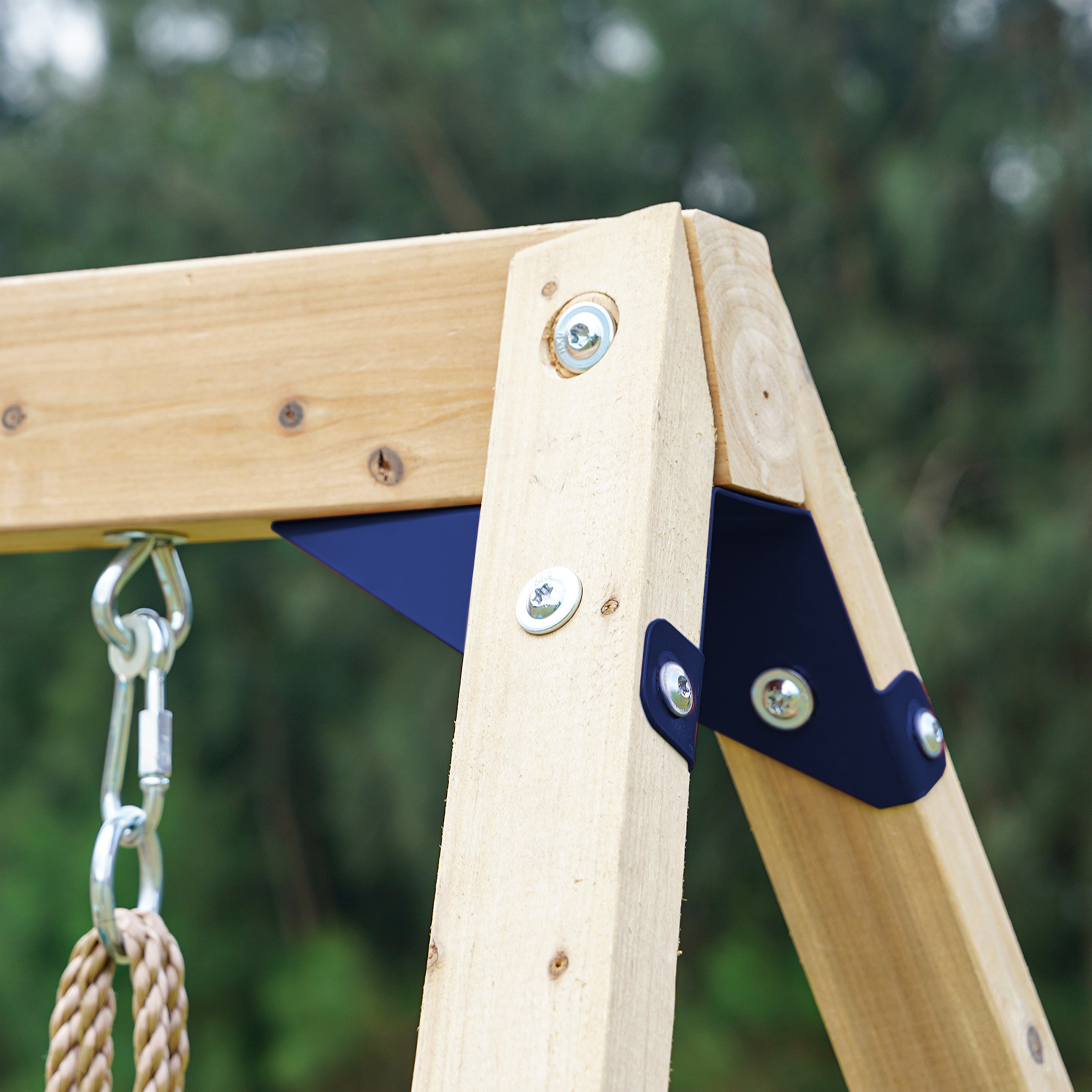 AXI Timo Mini Climbing Frame with Baby Swing, Climbing Wall and Chalkboard – Cream Slide