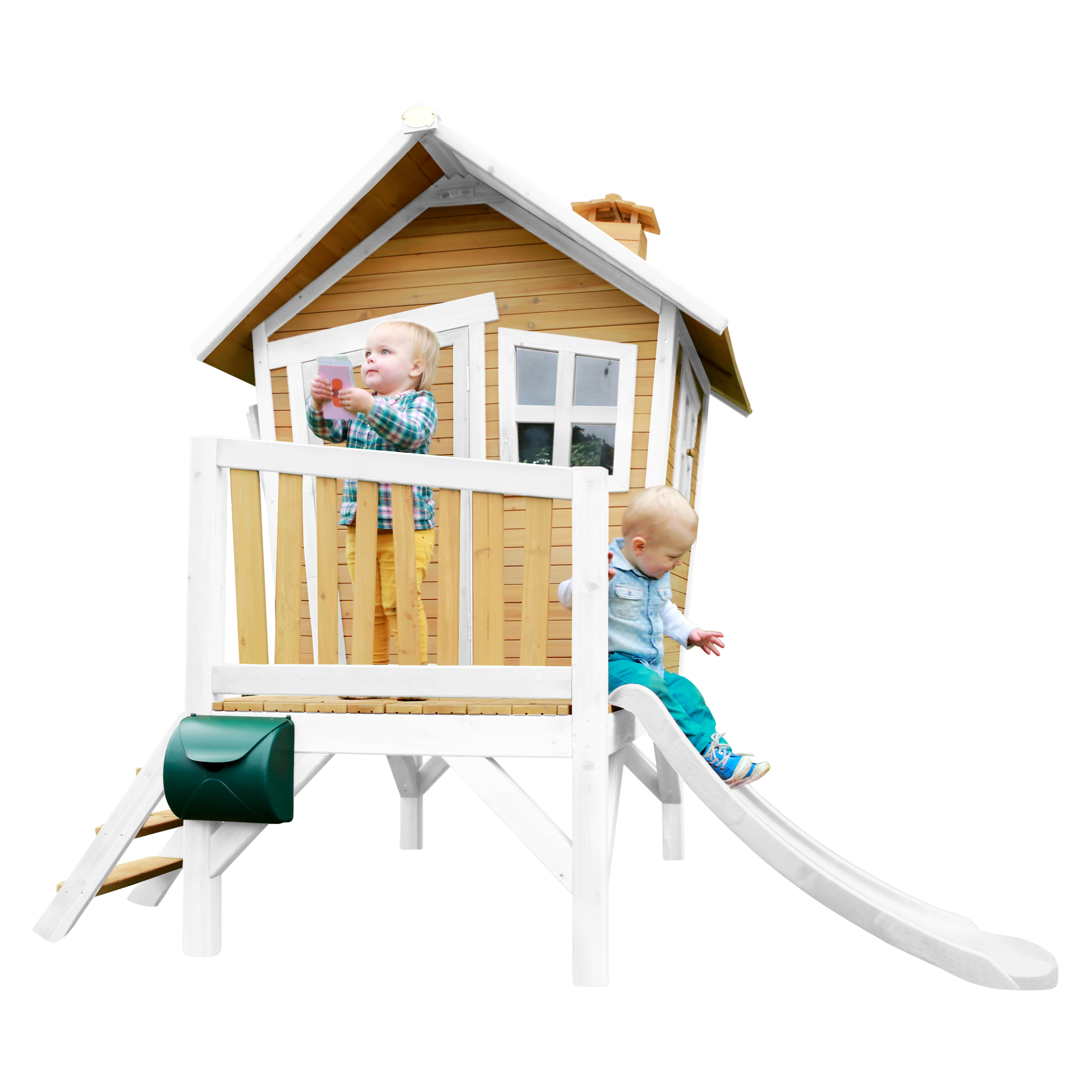 AXI Robin Playhouse Brown/White - White Slide