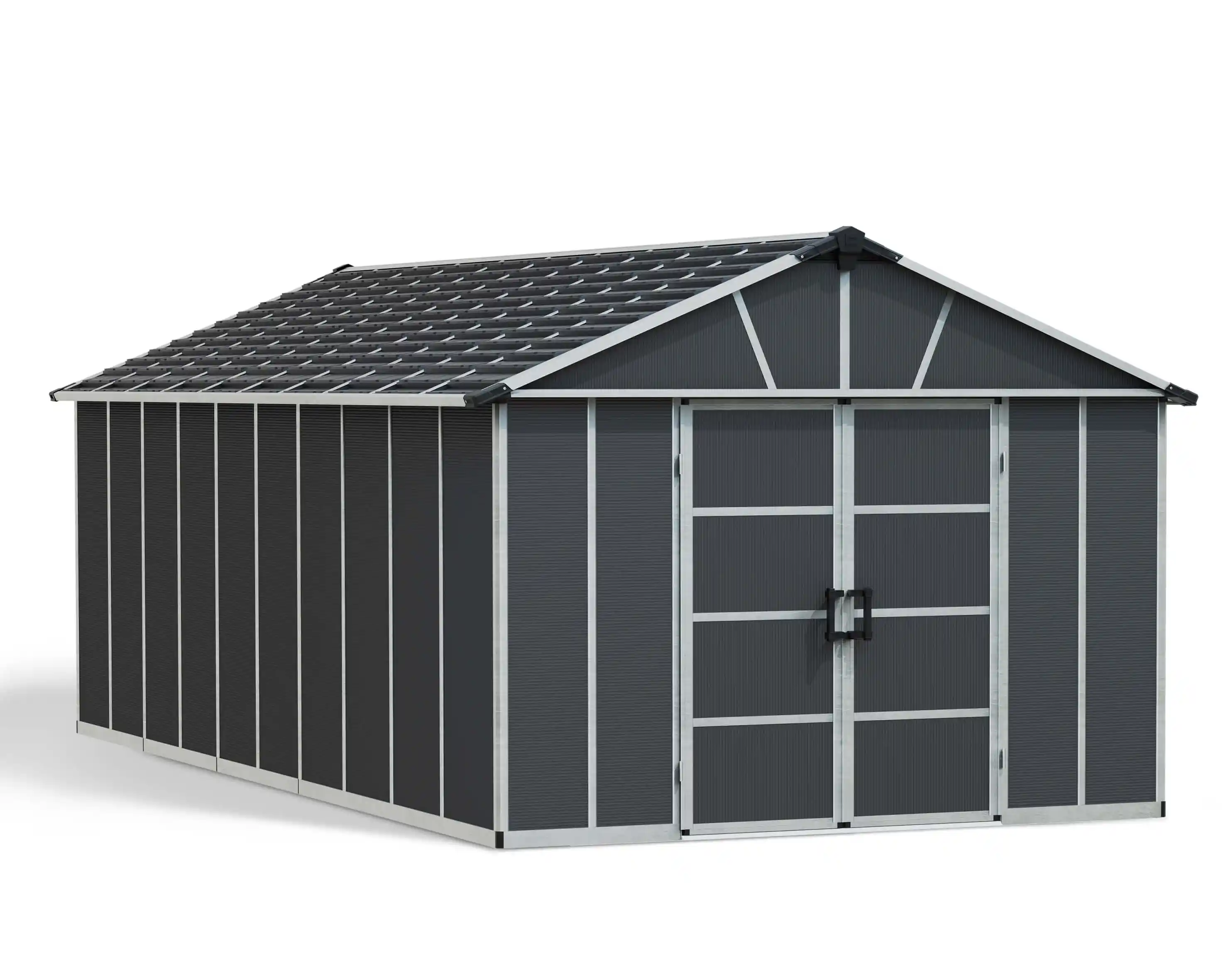 Canopia Yukon 643X332 cm grote schuur Donkergrijs-7290108139280 Canopia Yukon 643X332 cm grote schuur Donkergrijs