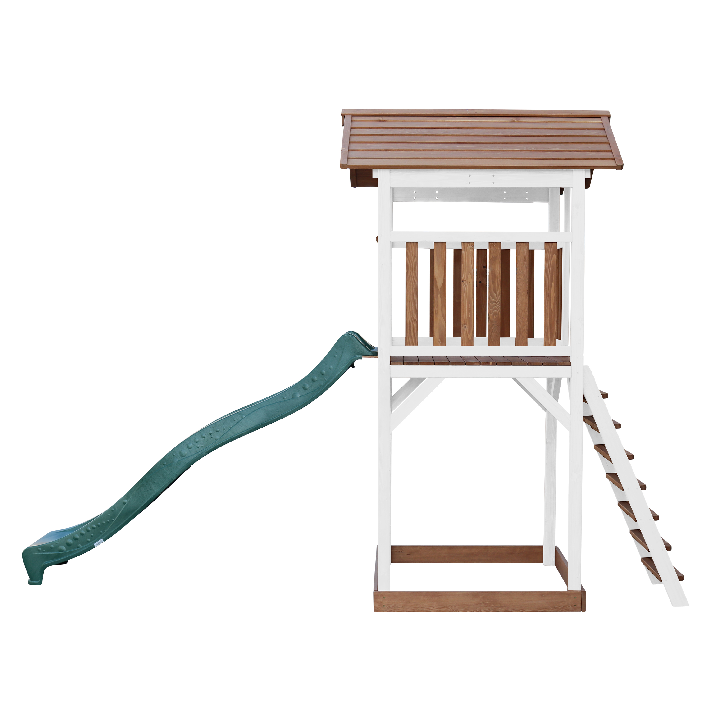 AXI Beach Tower Brown/White - Green Slide