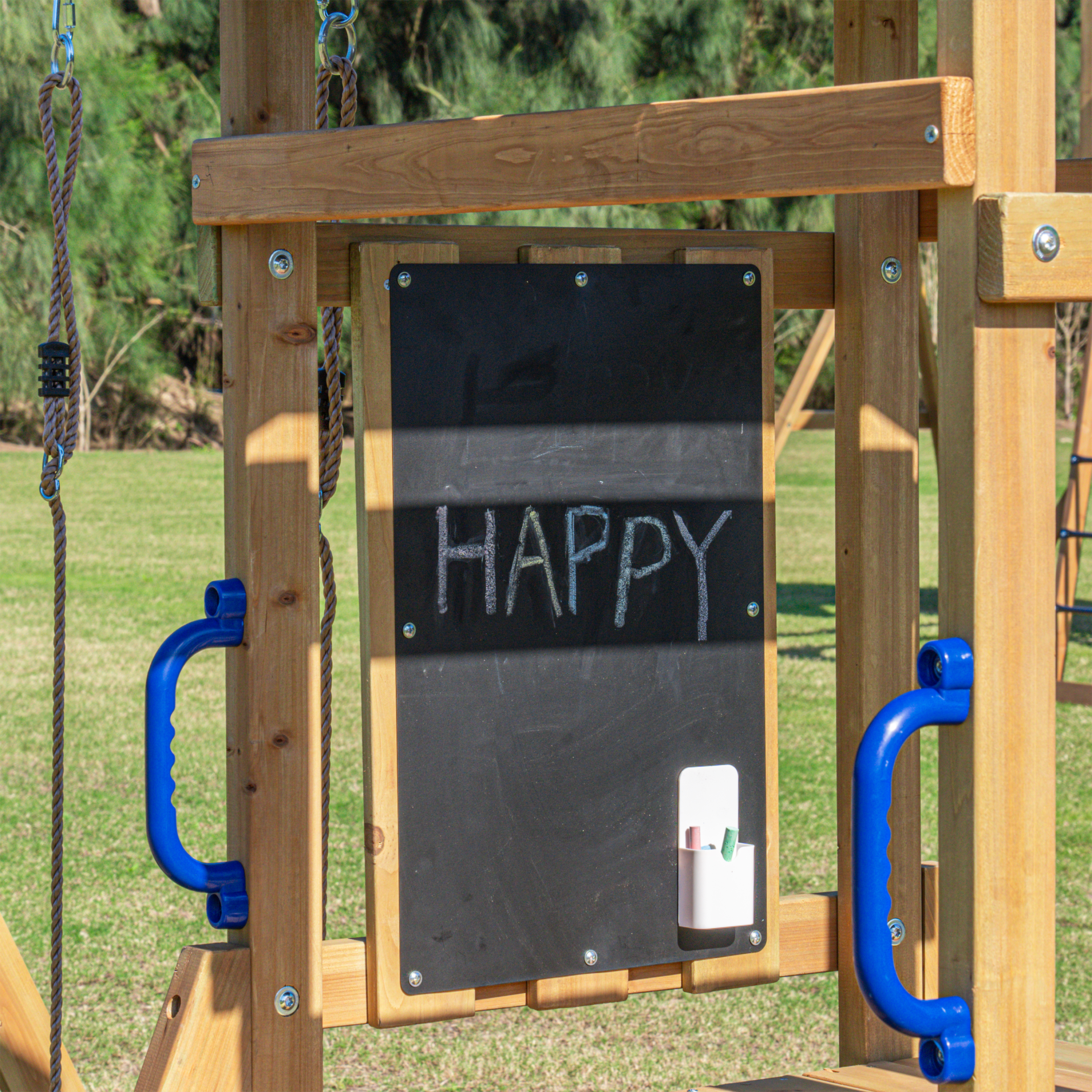 AXI Mia Climbing Frame with Double Swing Set – Lime Green Slide