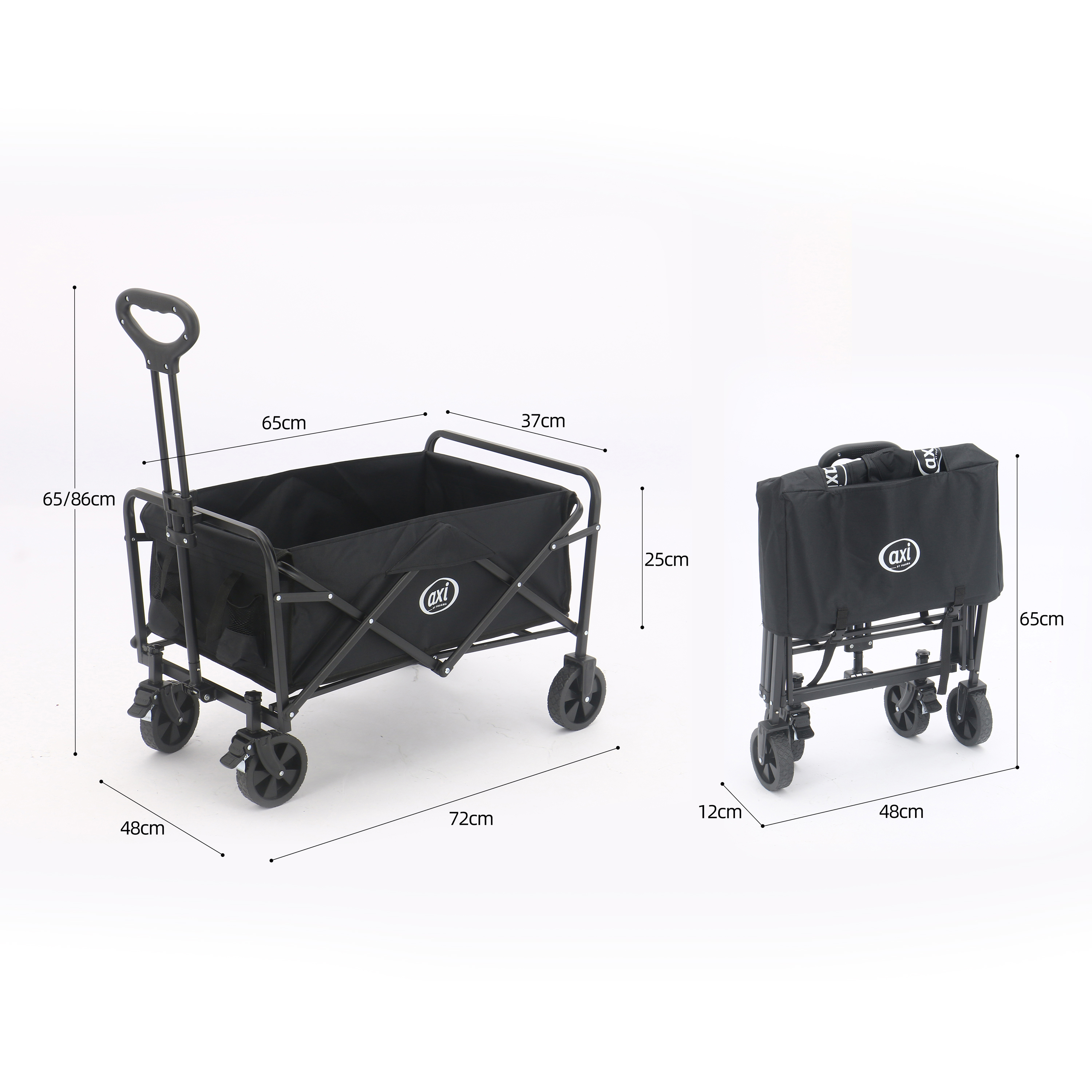 AXI SB120 Foldable Beach Wagon - Black