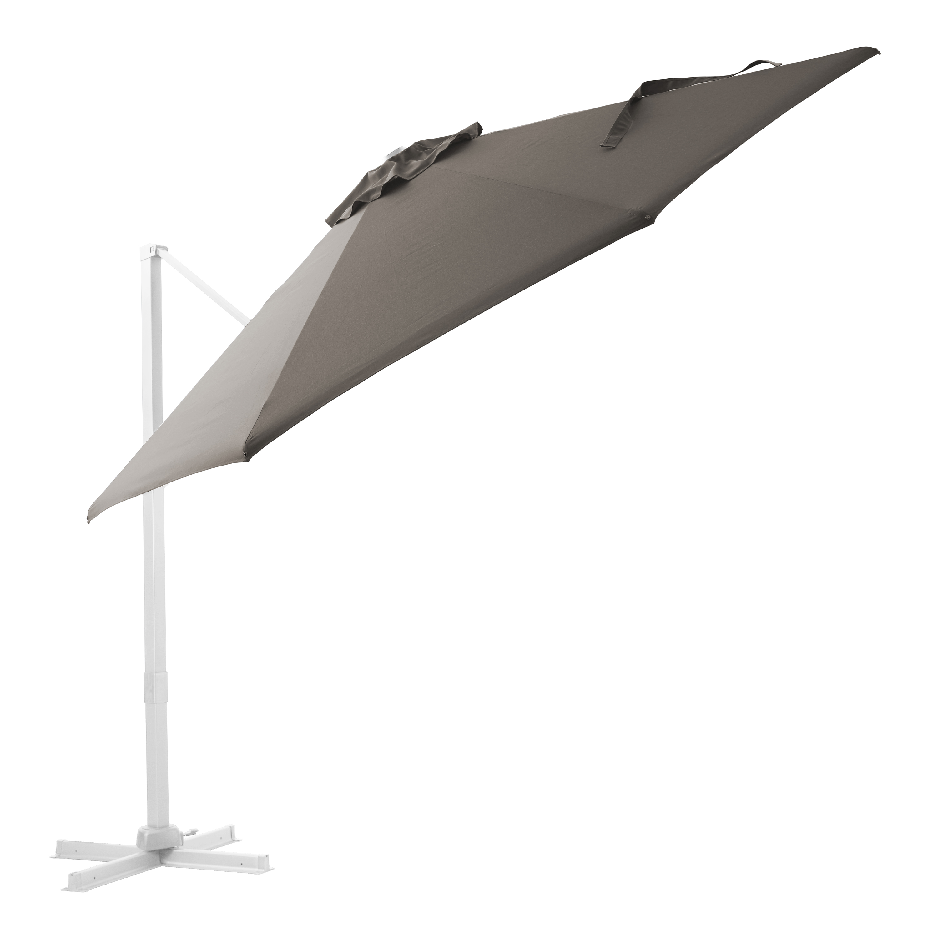 AXI Cyrus Premium Ampelschirm Ø 300cm Weiß/Taupe