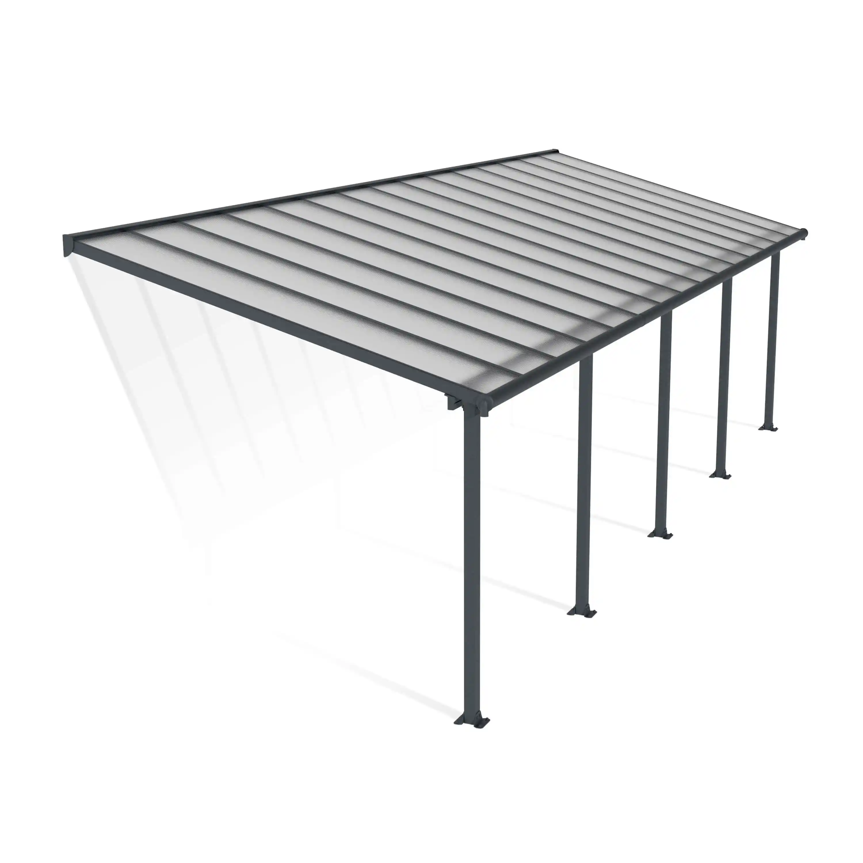 Canopia Olympia 924X294 cm Terrasoverkapping Donkergrijs Helder