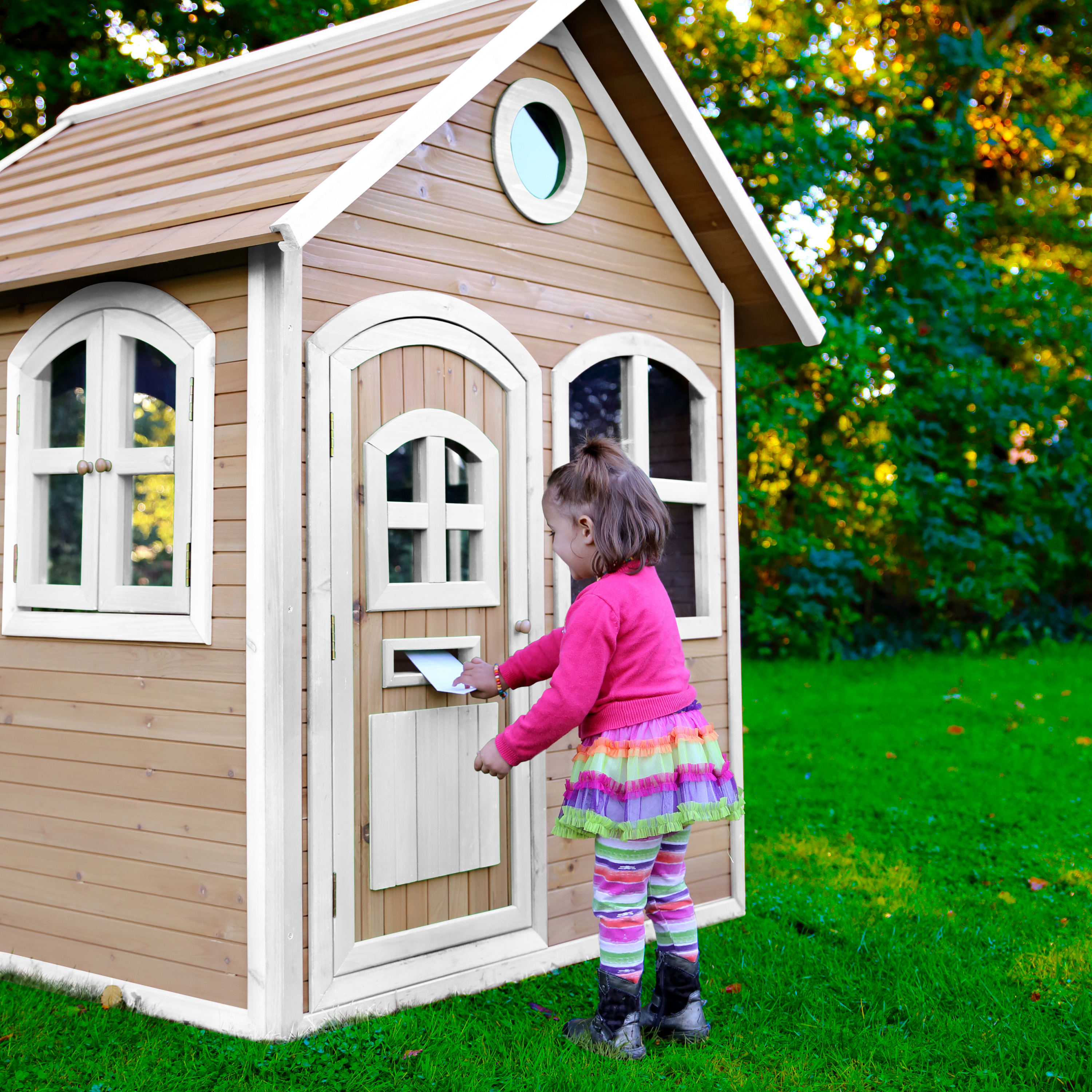 AXI Julia Playhouse Brown/White-8717973932734 AXI Julia Playhouse Brown/White