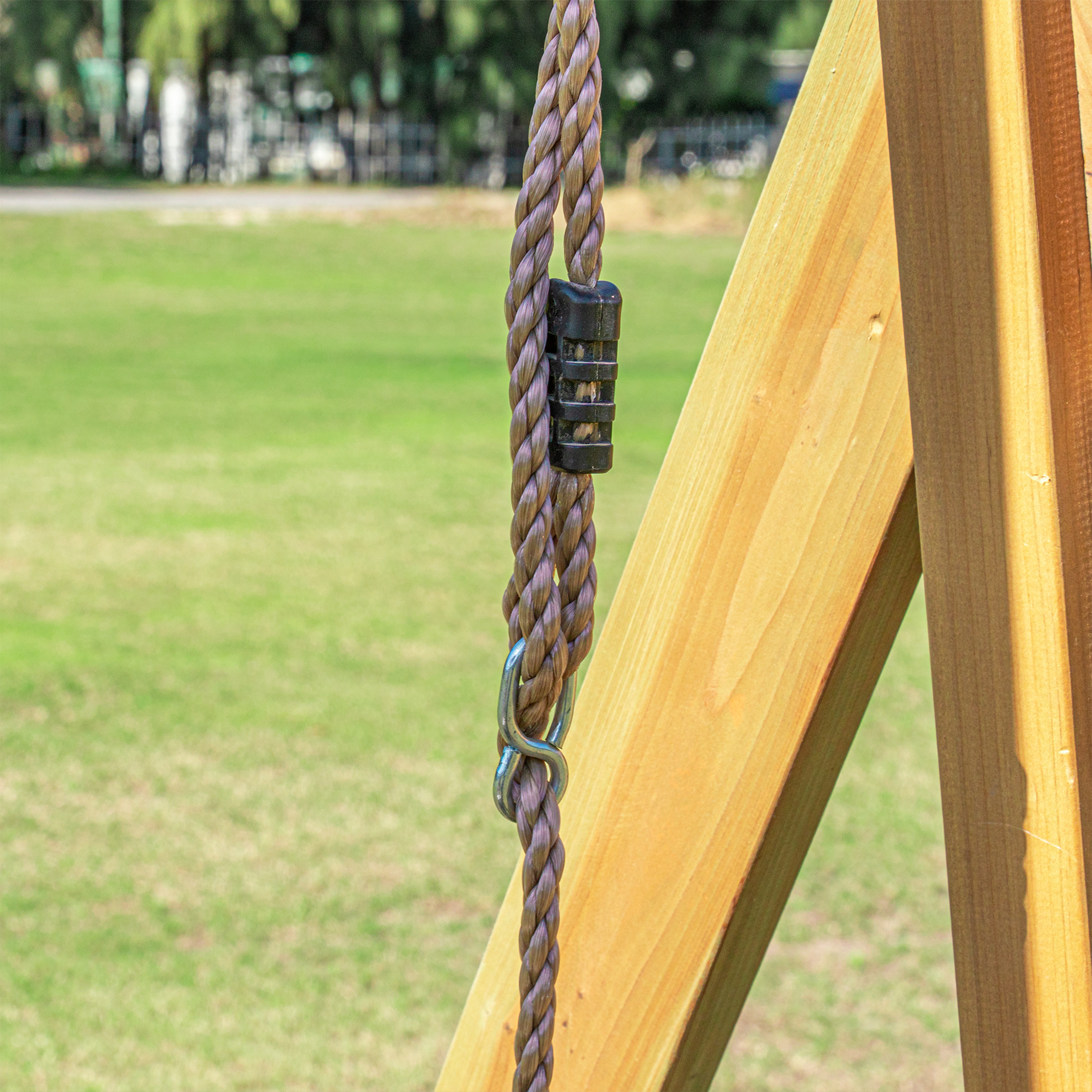 AXI Mia Climbing Frame with Double Swing Set – Lime Green Slide