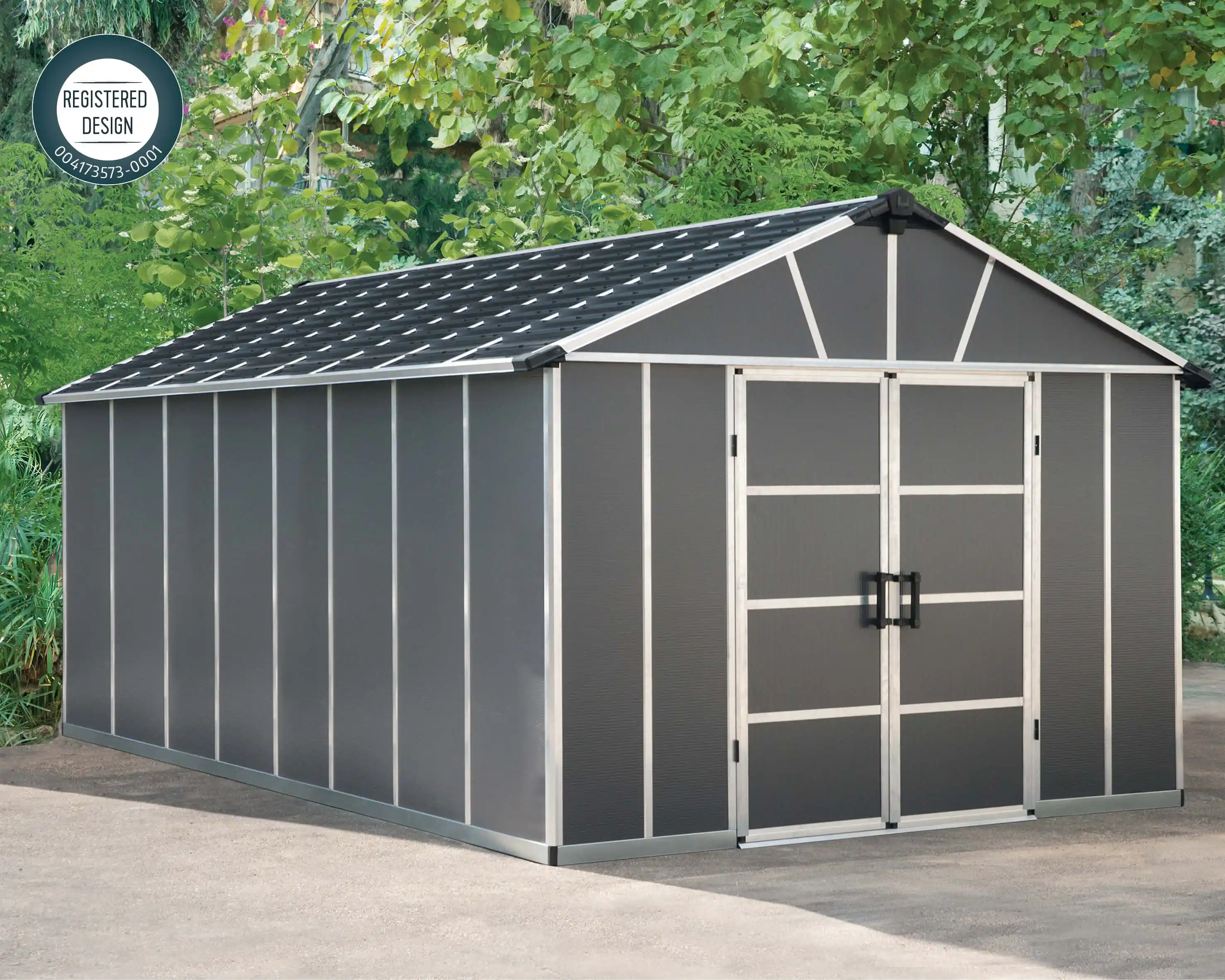 Canopia Yukon 519X332 cm grote schuur Donkergrijs