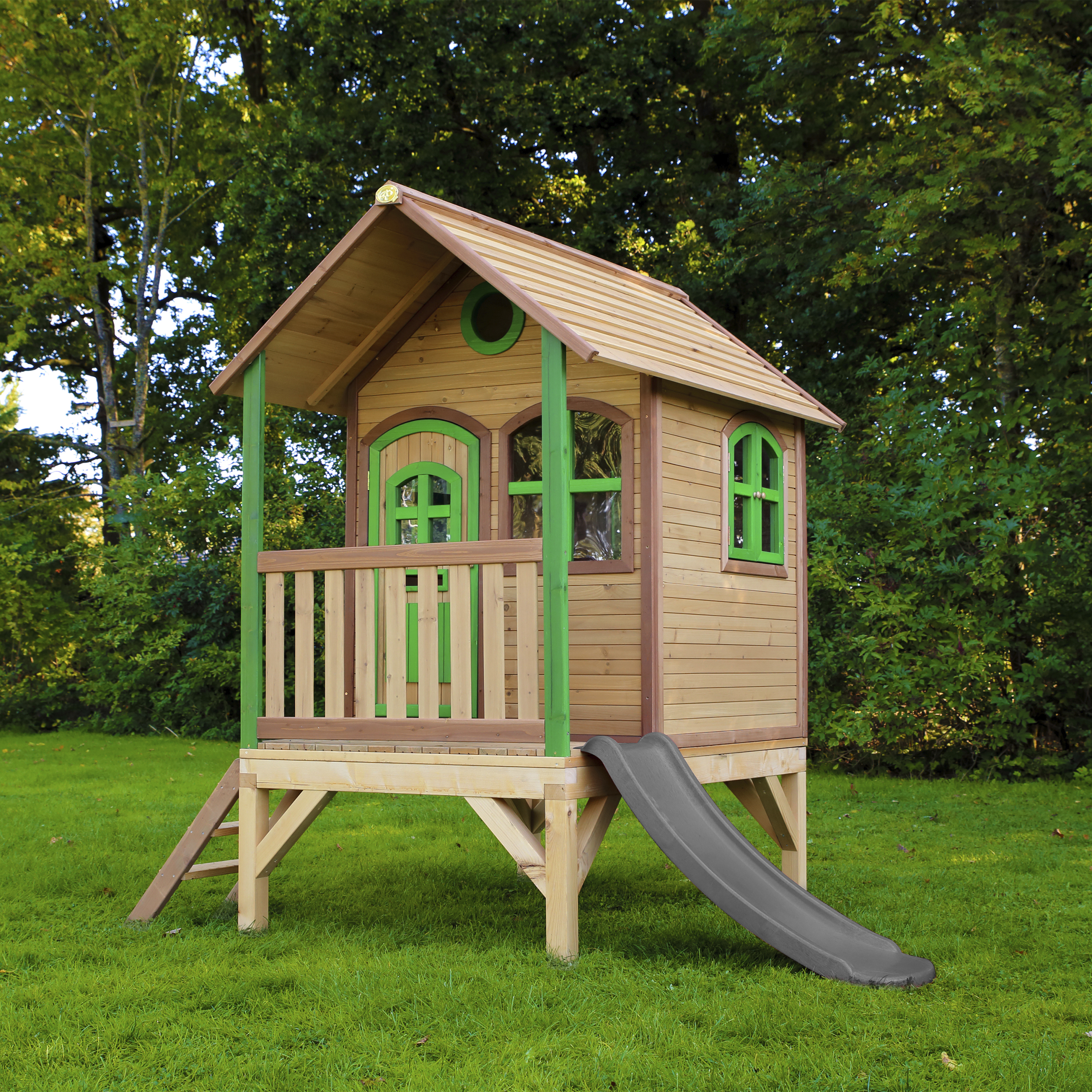 AXI Tom Playhouse Brown/Green - Grey Slide