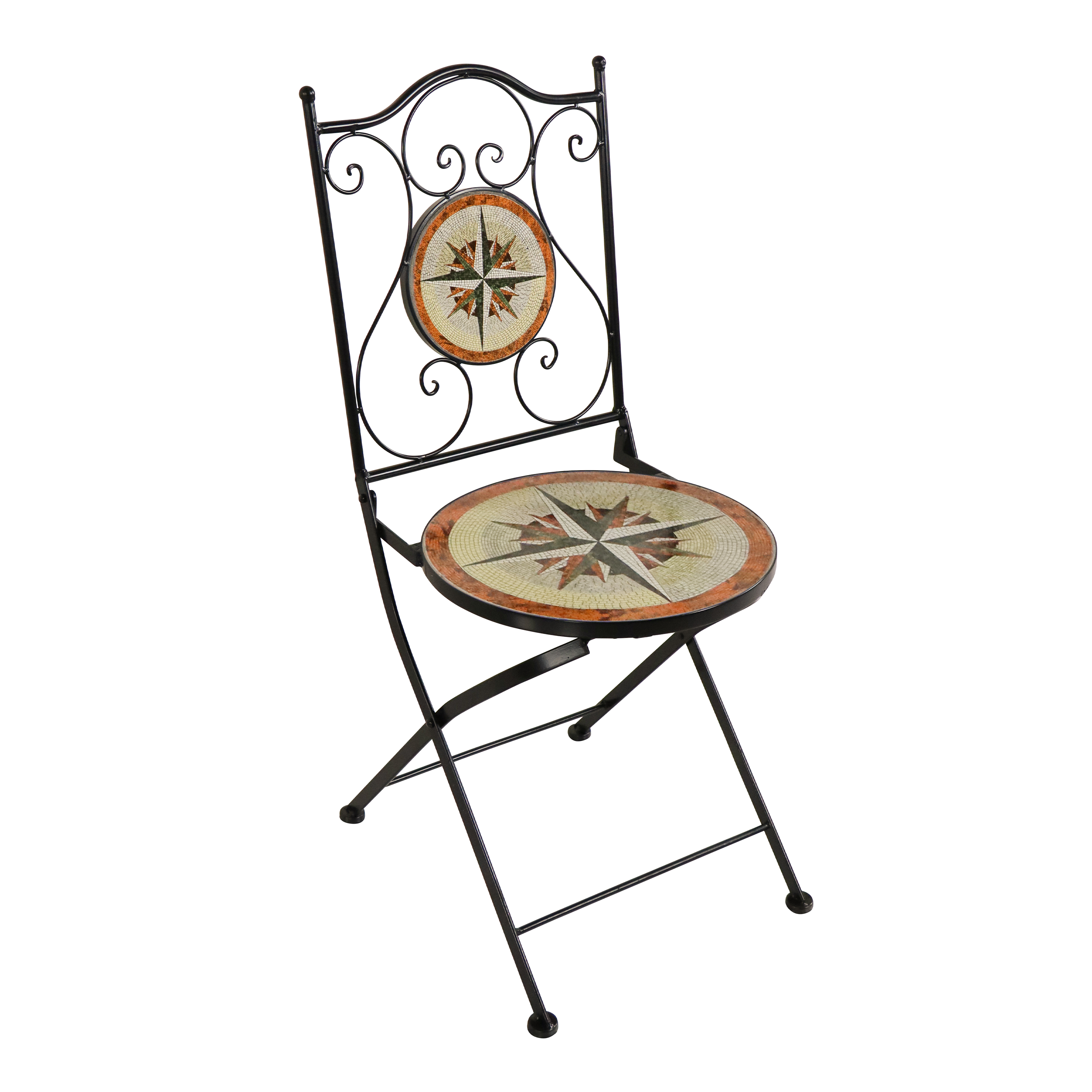 AXI Amélie Mosaik Bistro Set Windrose Mehrfarbig