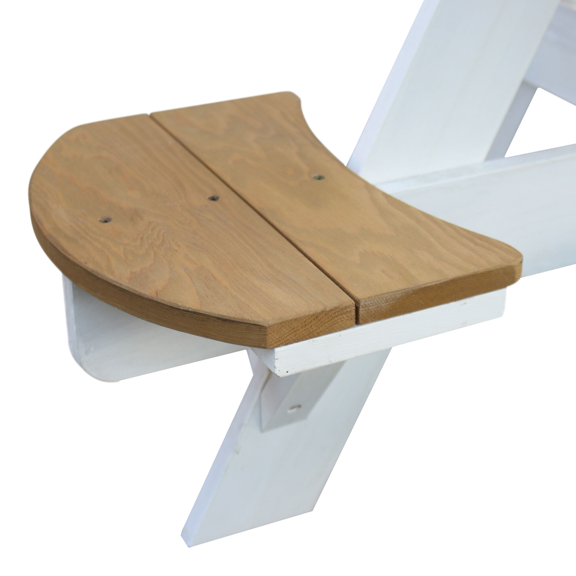 productfoto AXI UFO Picknicktafel Rond Bruin/wit