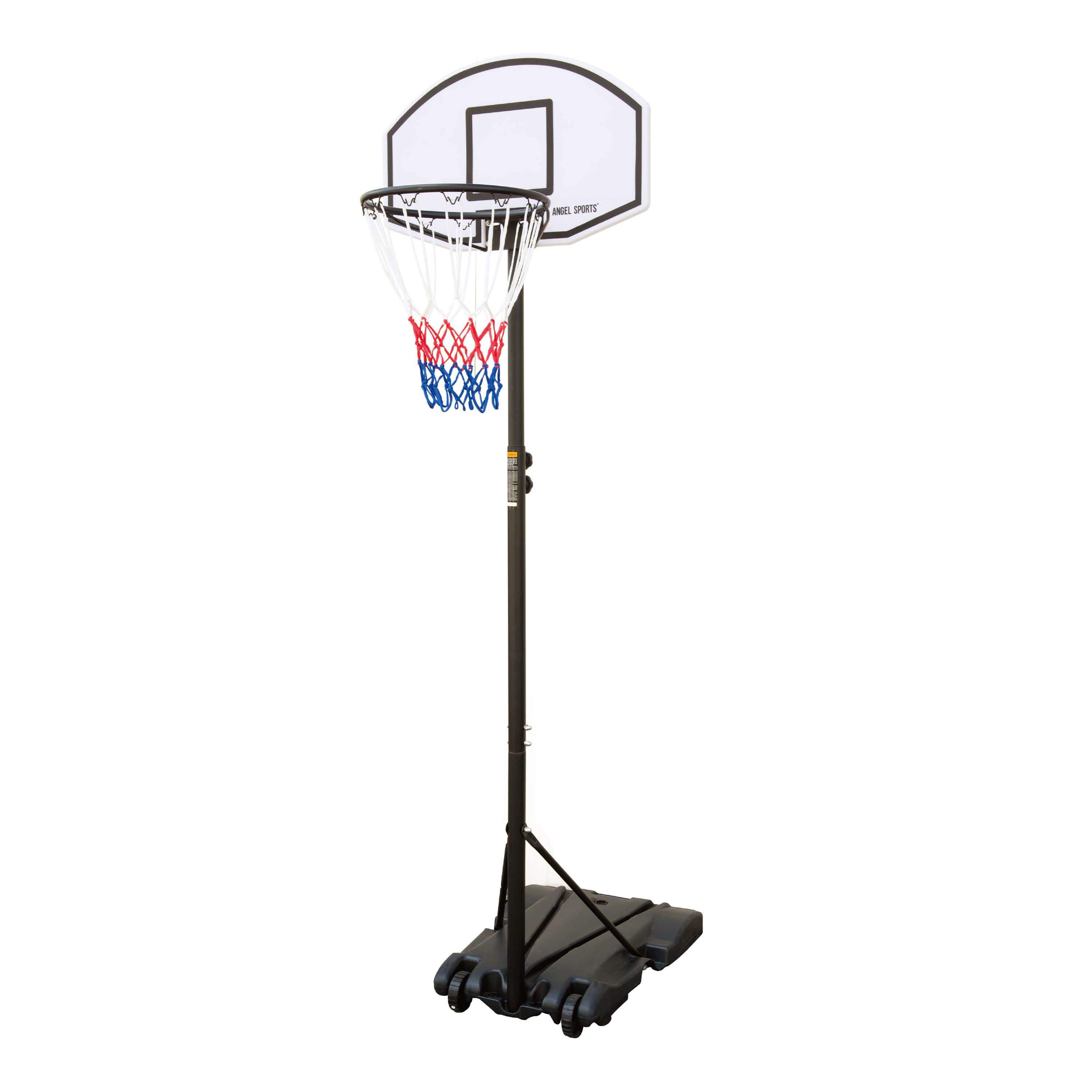 Angel Sports Höhenverstellbarer Basketballkorb mit Ständer 140-215 cm