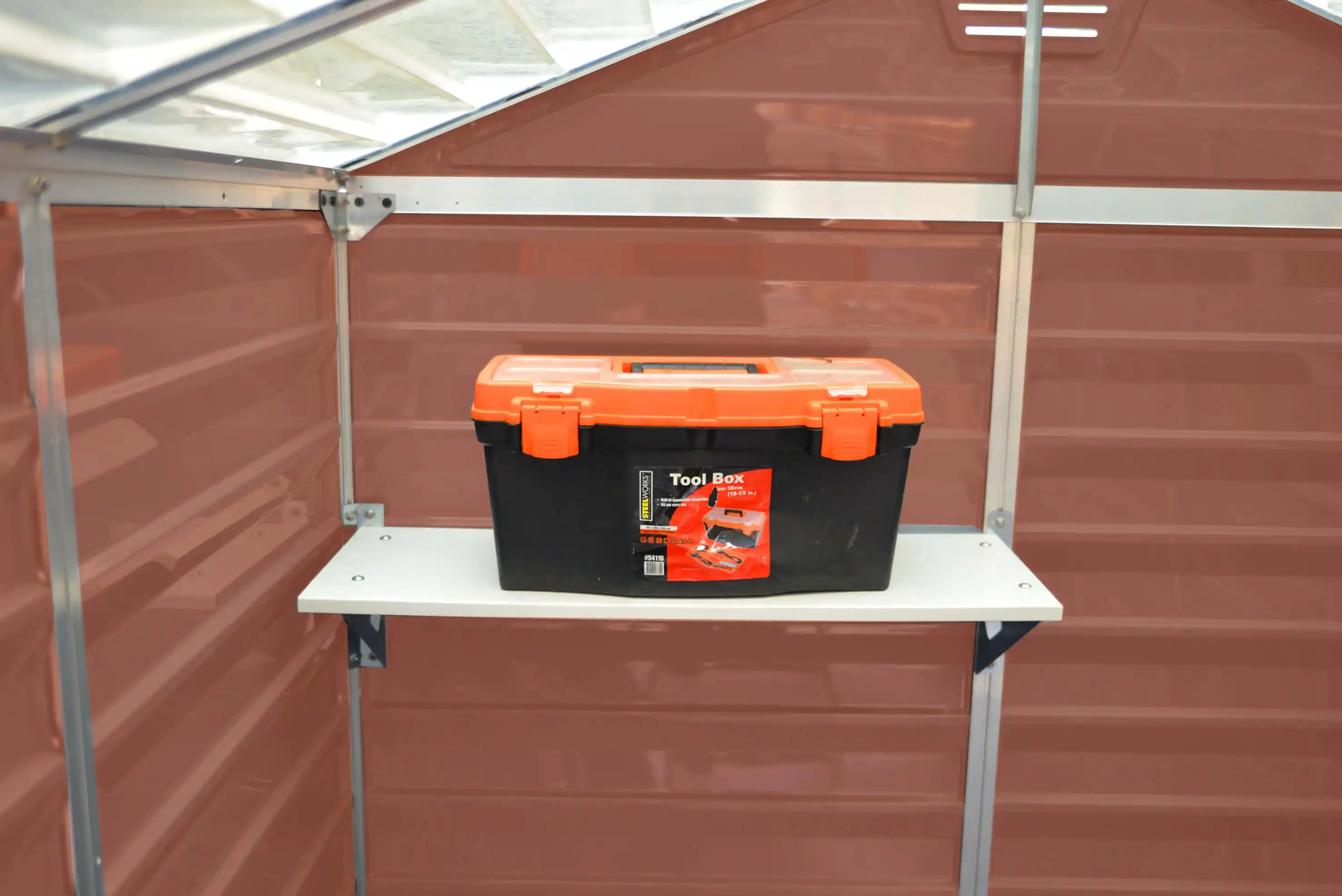 Canopia Skylight 176X120X203 cm Openlucht Opslag en Fietsenschuur Amber-7290103121907 Canopia Skylight 176X120X203 cm Openlucht Opslag en Fietsenschuur Amber