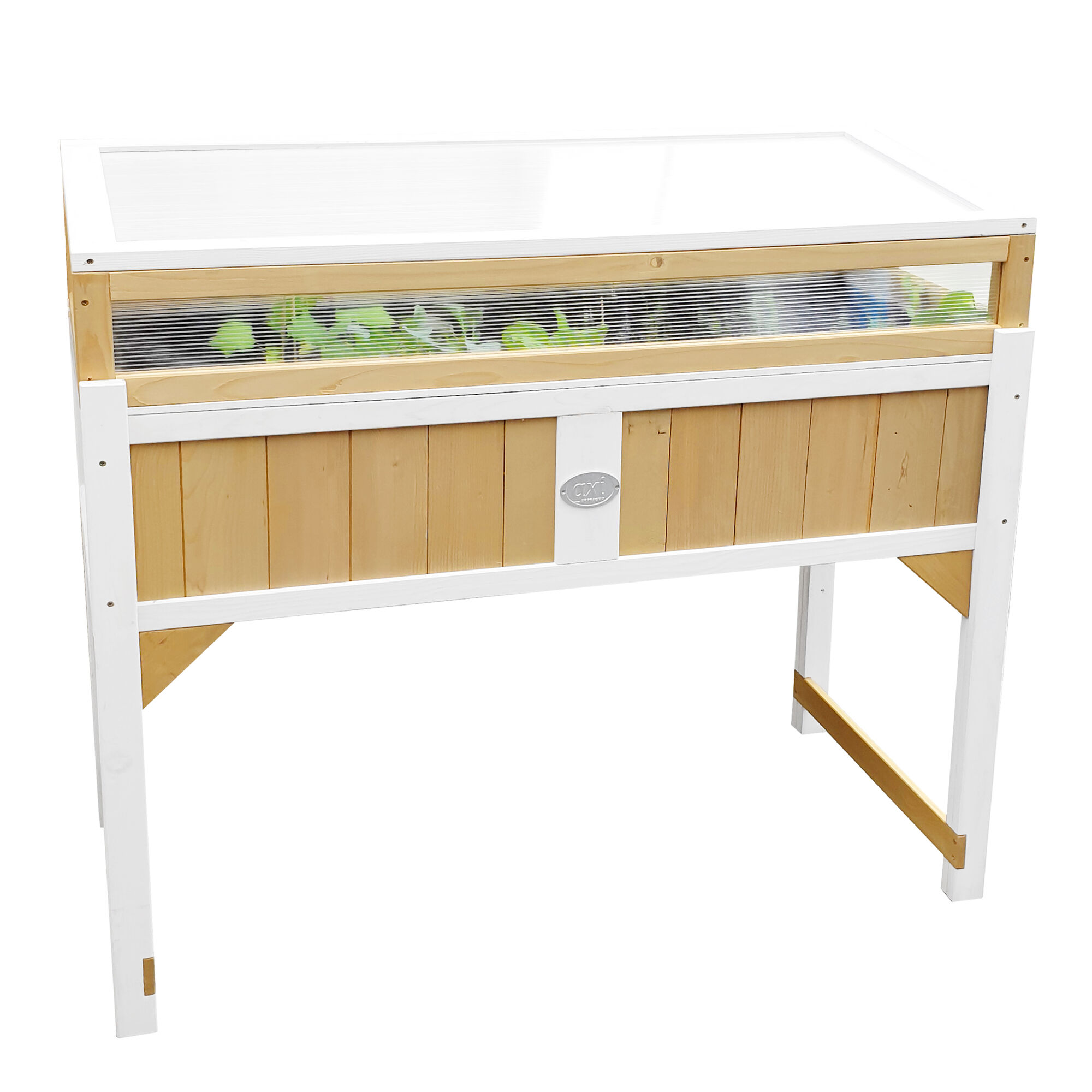 productfoto AXI Kweektafel met broeikas en gronddoek Bruin/wit