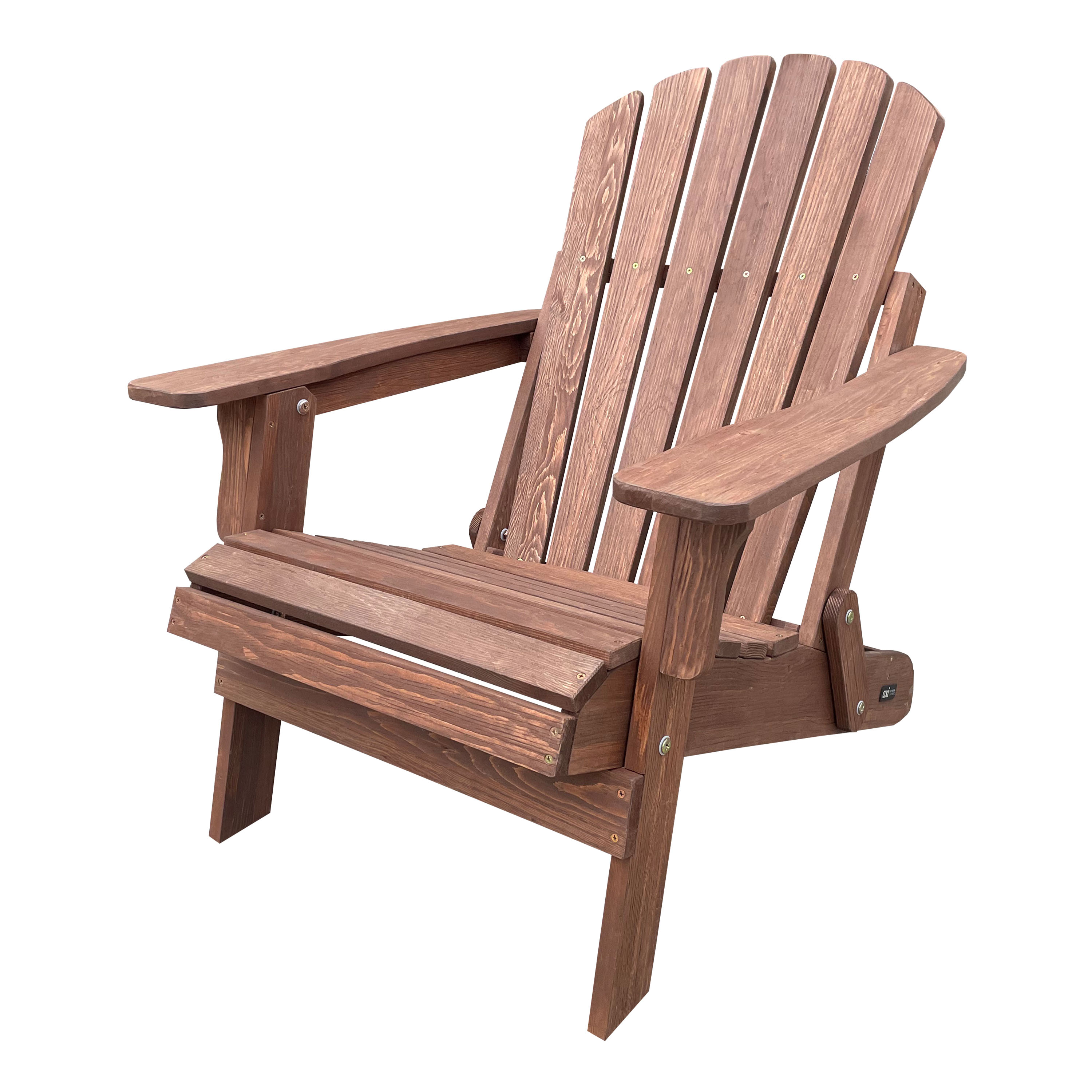 AXI Rosalie Folding Adirondack Chair Coffee Brown