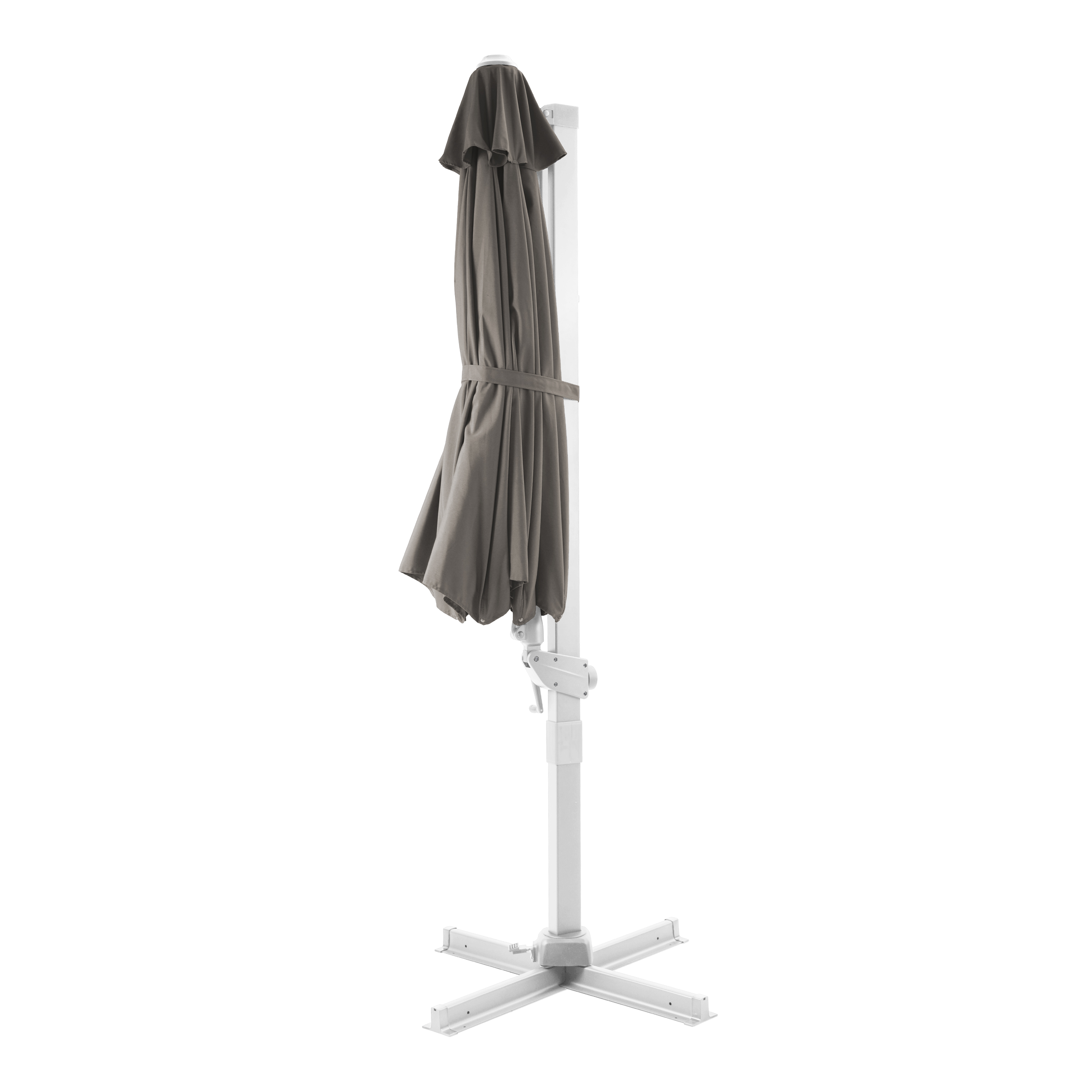 AXI Cyrus Premium Ampelschirm Ø 300cm Weiß/Taupe