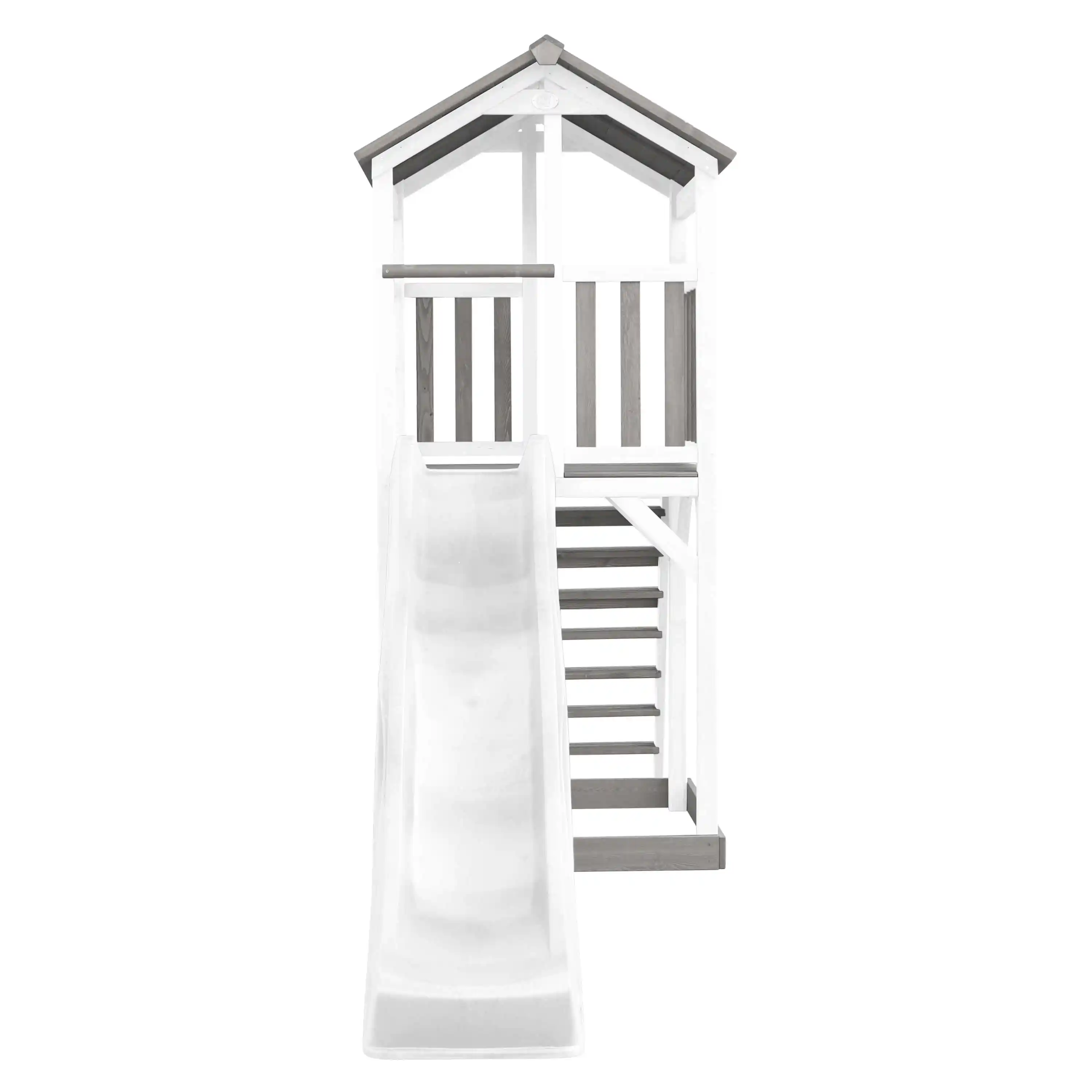 AXI Beach Tower Spielturm Grau und Weiß - Weiße Rutsche