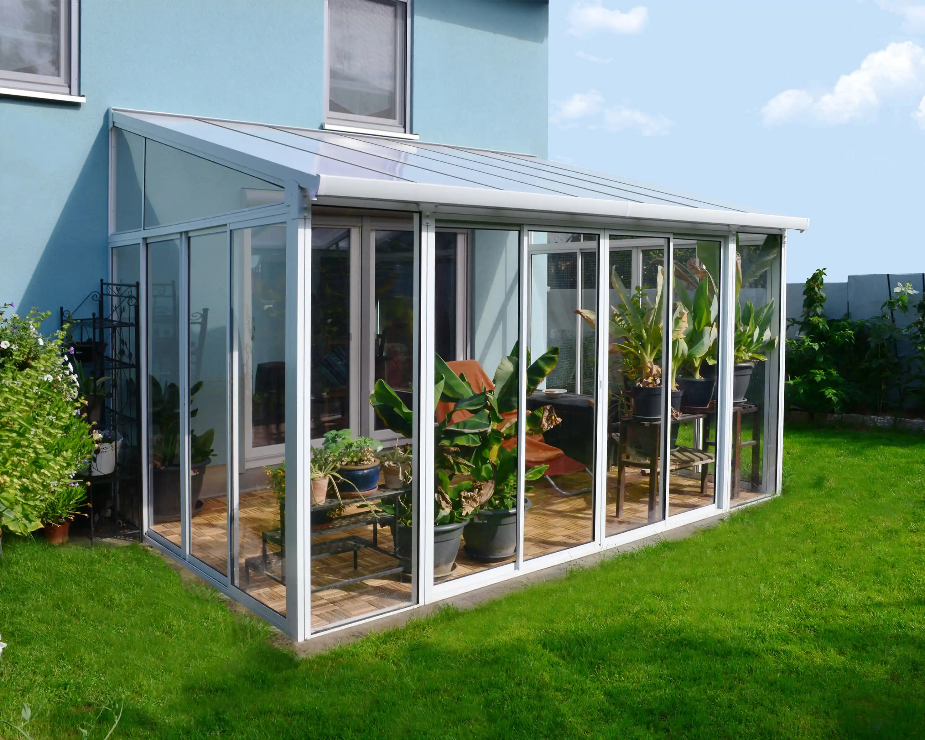 Canopia SanRemo Serre 425X294 cm veranda. en Solarium Wit Helder-7290108130126 Canopia SanRemo Serre 425X294 cm veranda. en Solarium Wit Helder