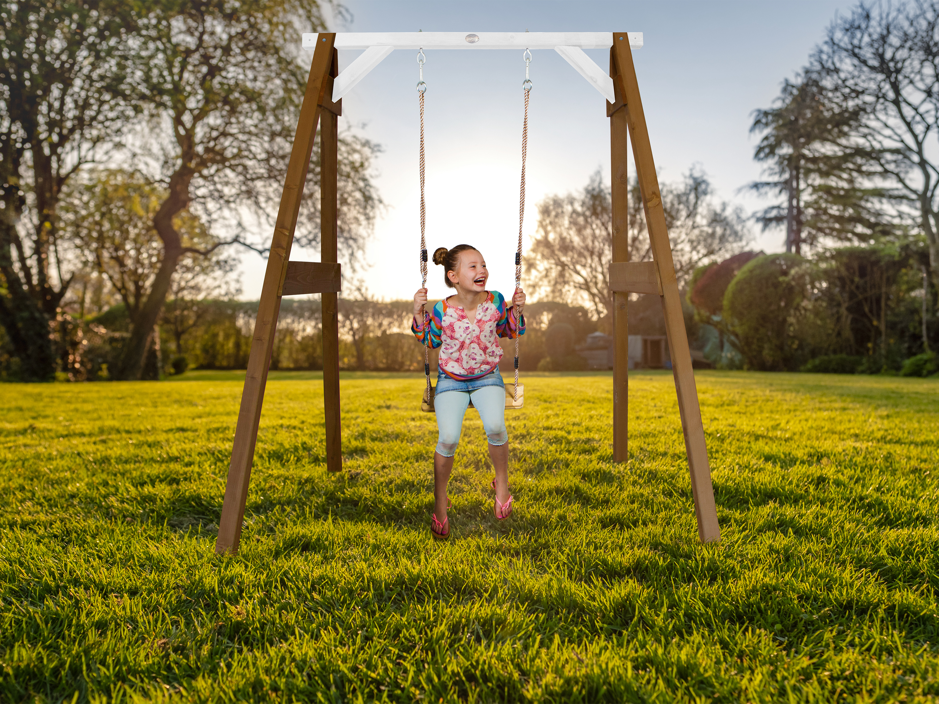 AXI Single Swing Set - Brown/White