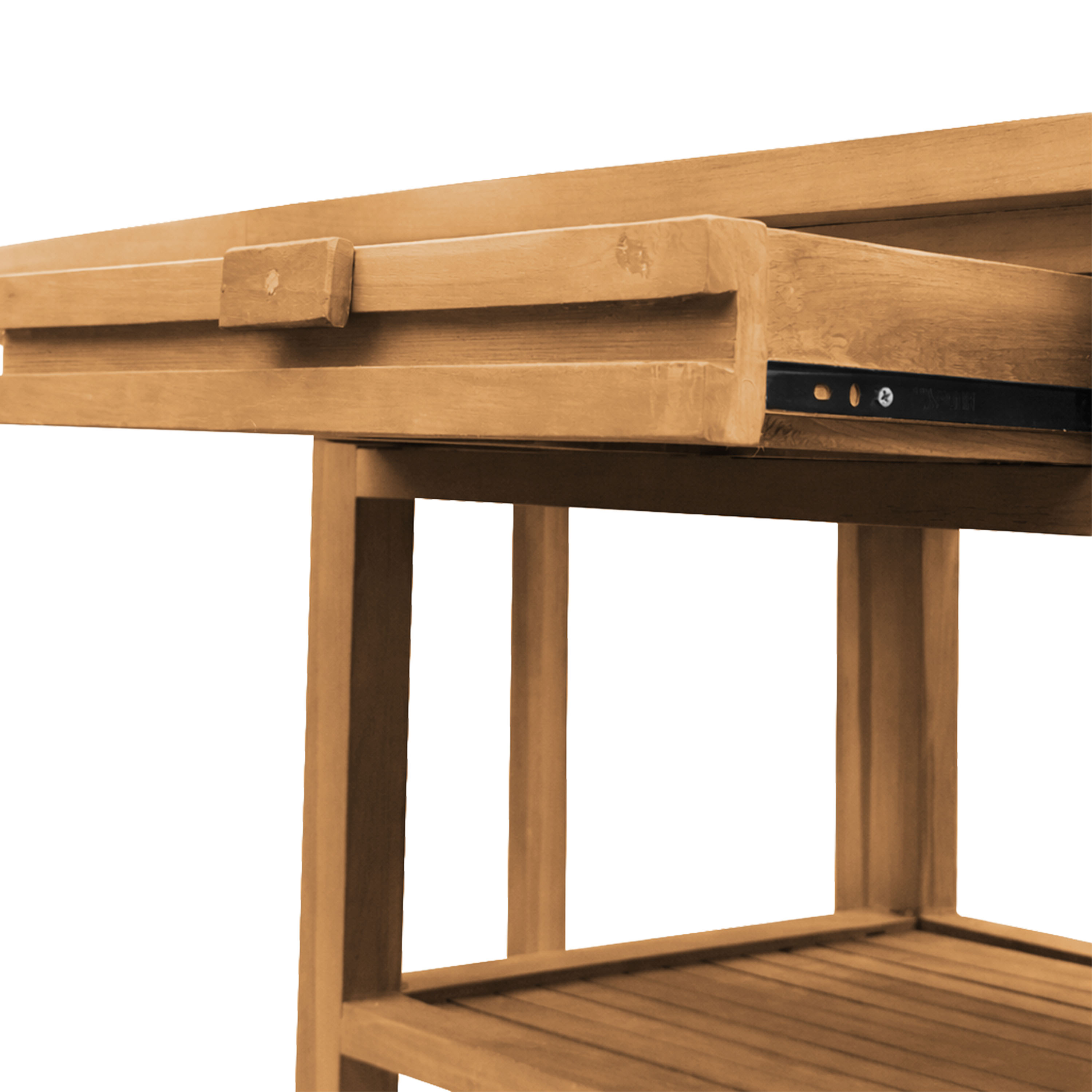 AXI Nomani Foldable Teak Low Bar Set with 2 stools