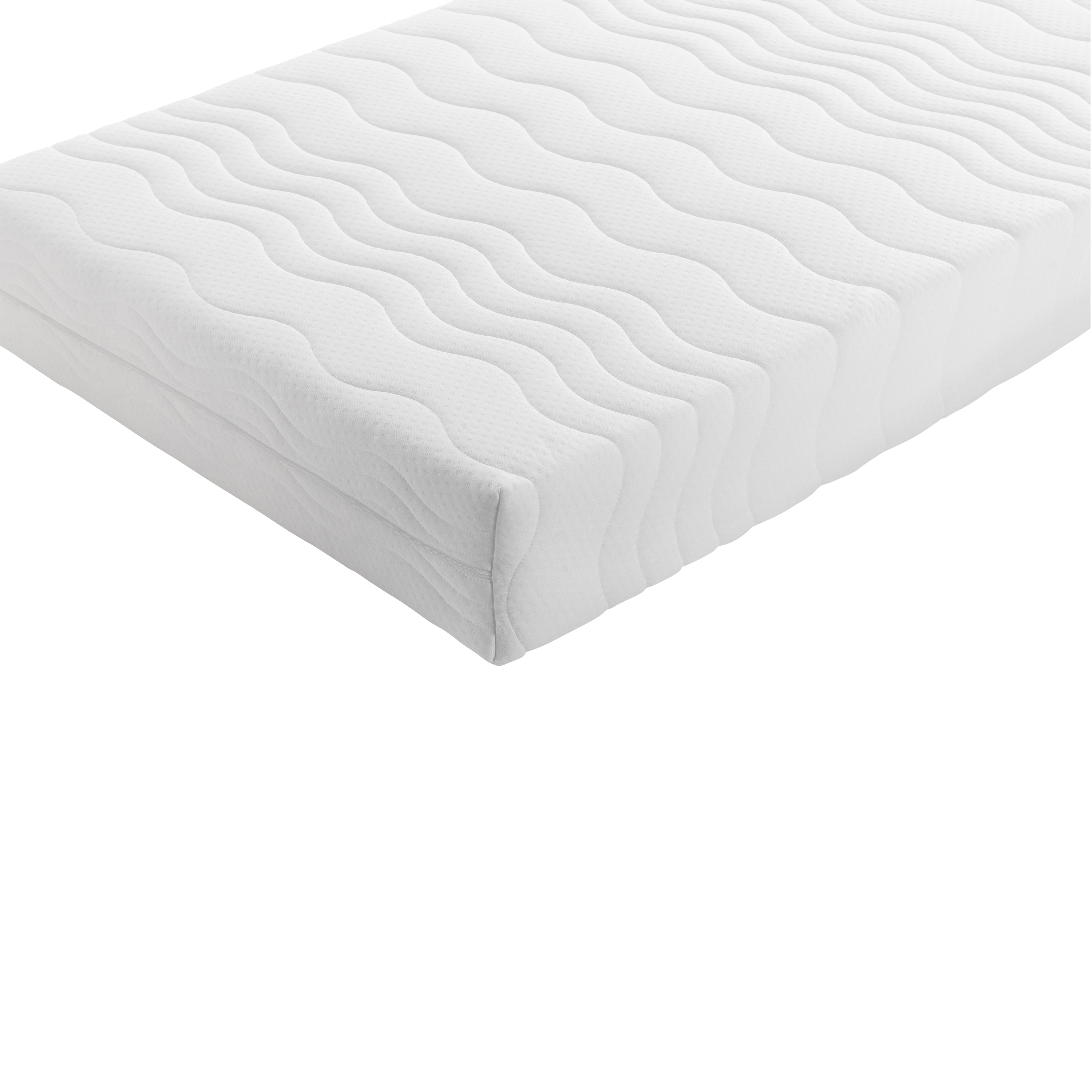 Sunny Kae House Bed with Guardrail Natural – With Mattress