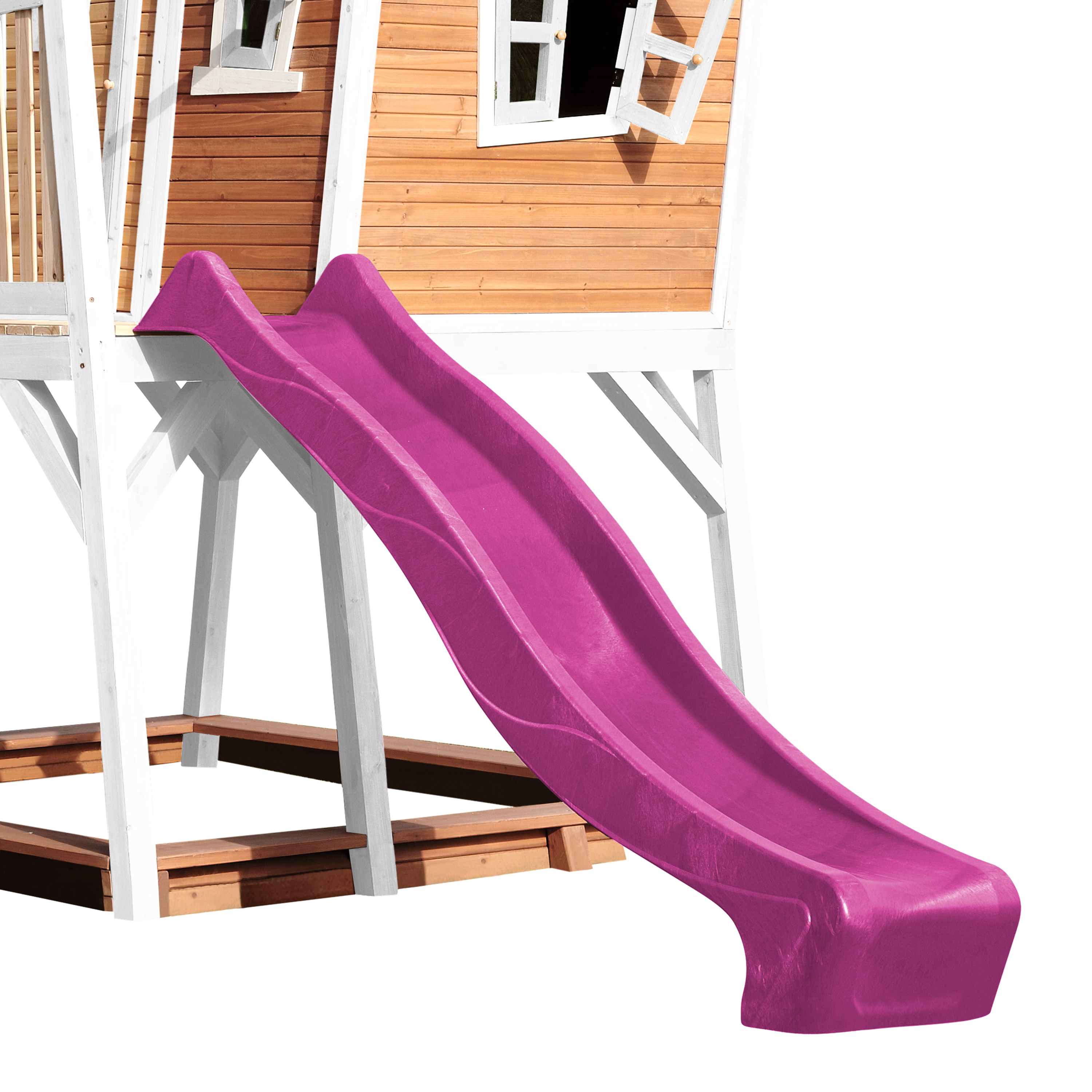 AXI Max Playhouse Brown/White - Purple Slide