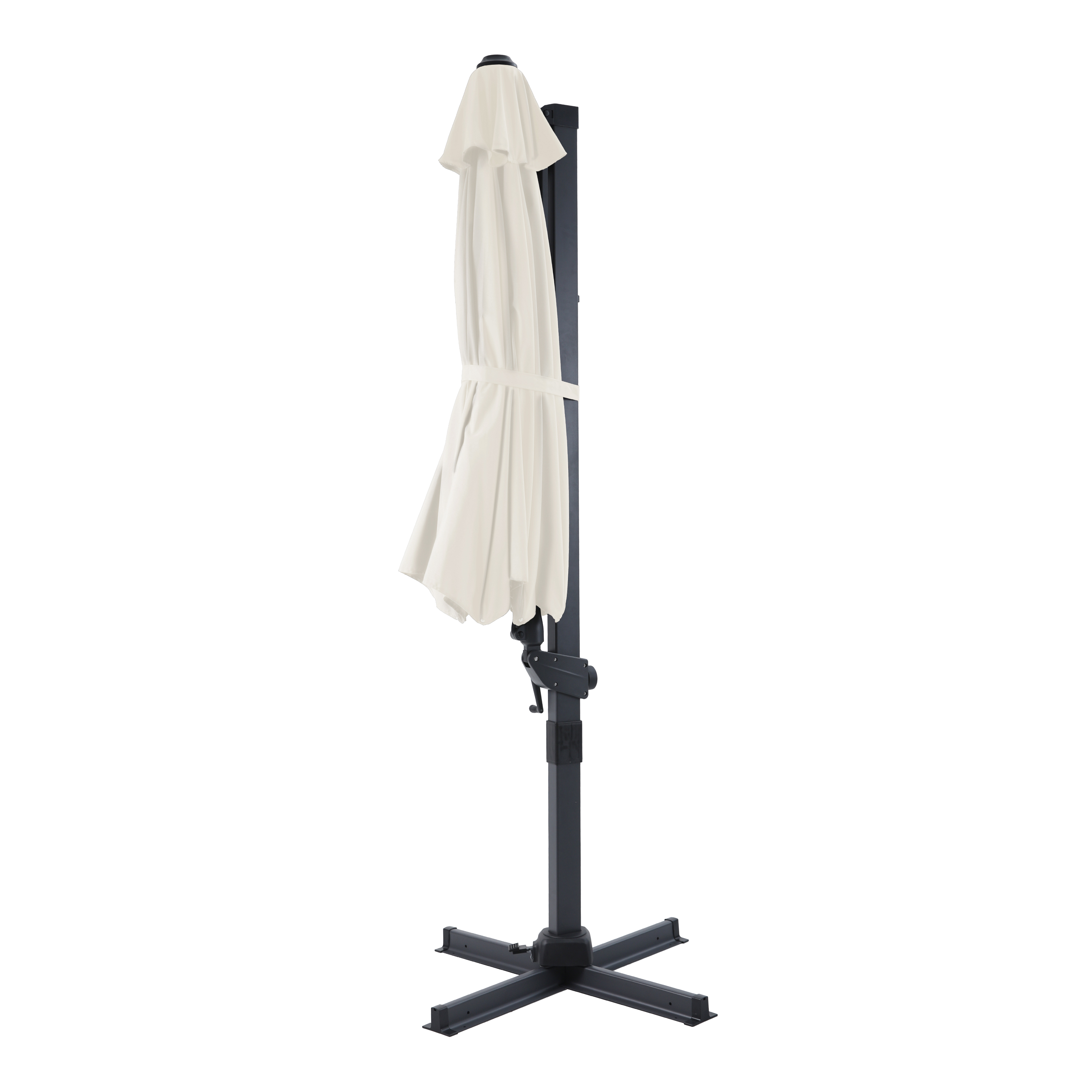 AXI Cyrus Premium Ampelschirm Ø 300cm Anthrazit/Beige