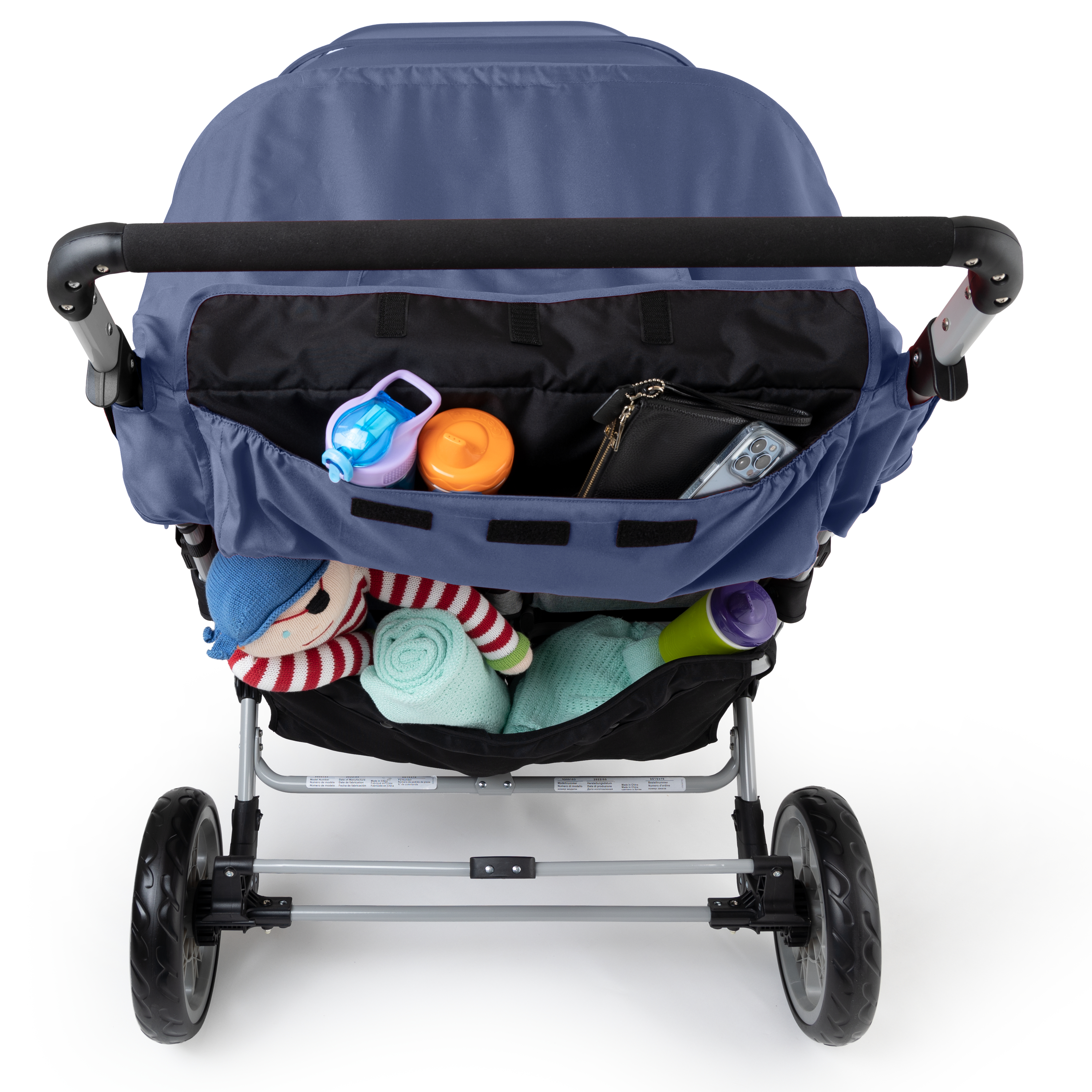 Gaggle Jamboree Kinderwagen für 6 Kinder Blau - Klappbar