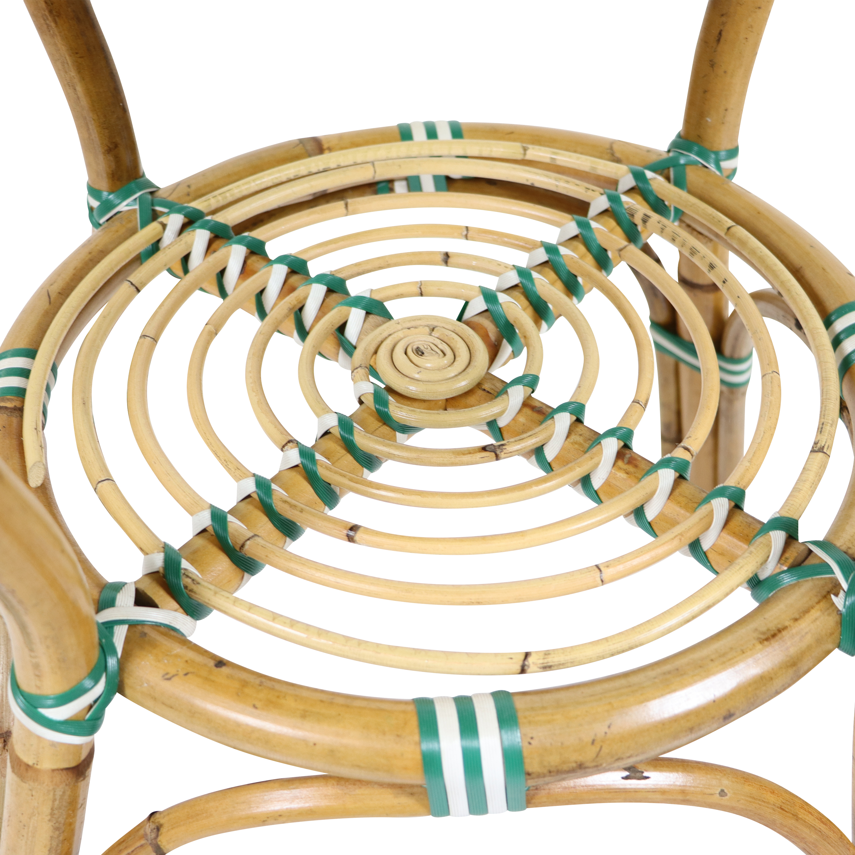 AXI Jacqueline Rattan Bistro Set Green/White
