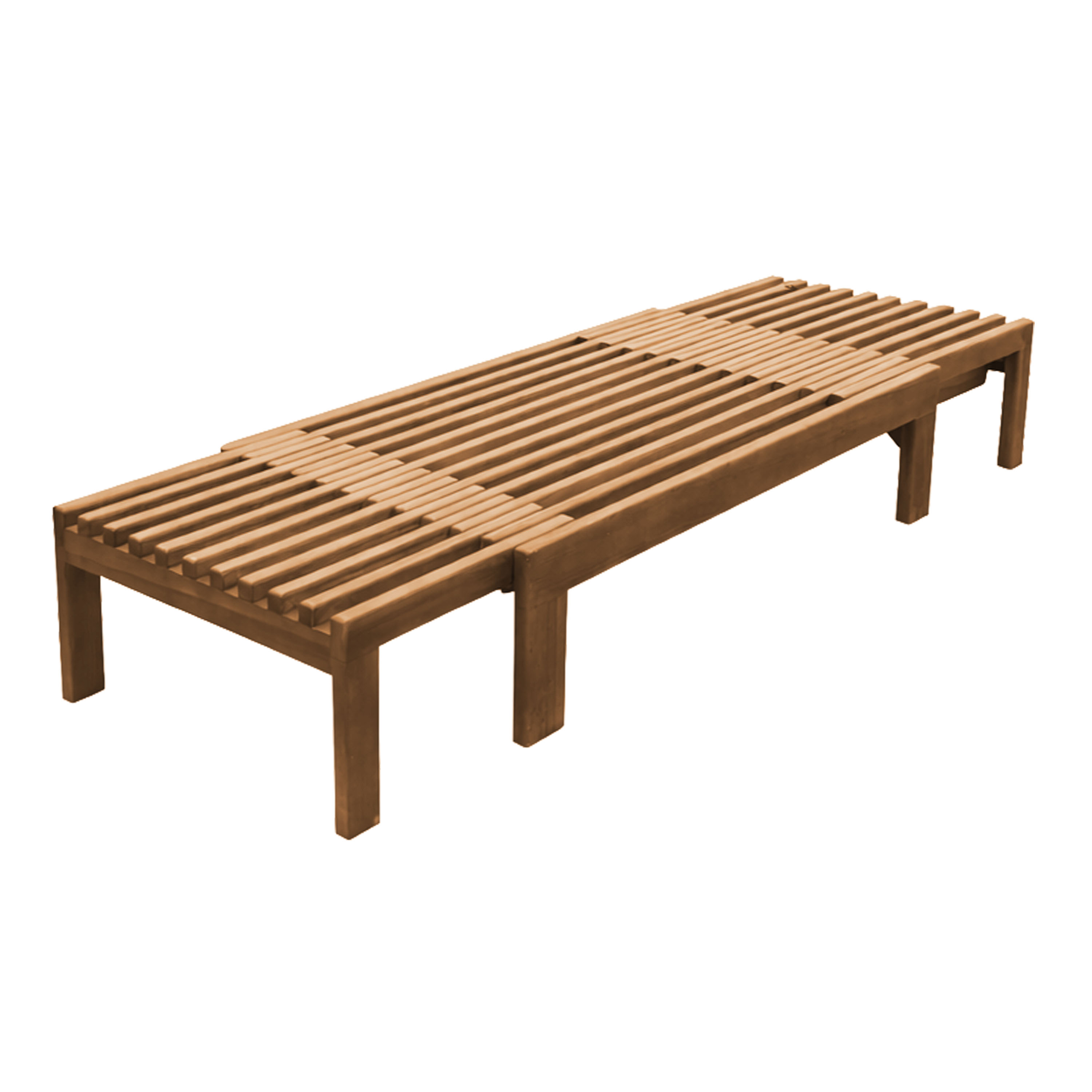 AXI Rowan 2-in-1 Sunbed and Garden Bench - Teak