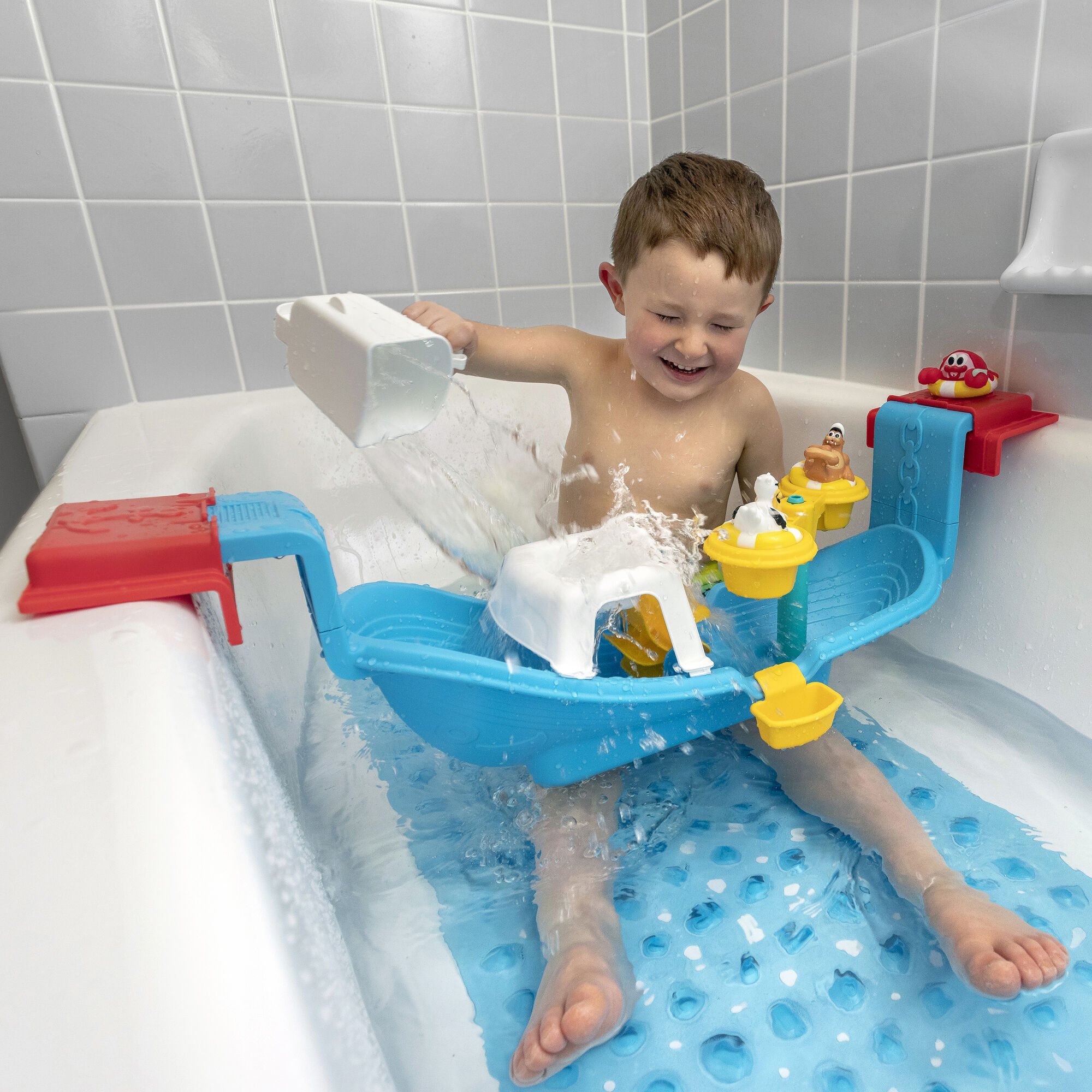 Step2 Nautical Rain Showers Bath Set-0733538414093 Step2 Nautical Rain Showers Bath Set