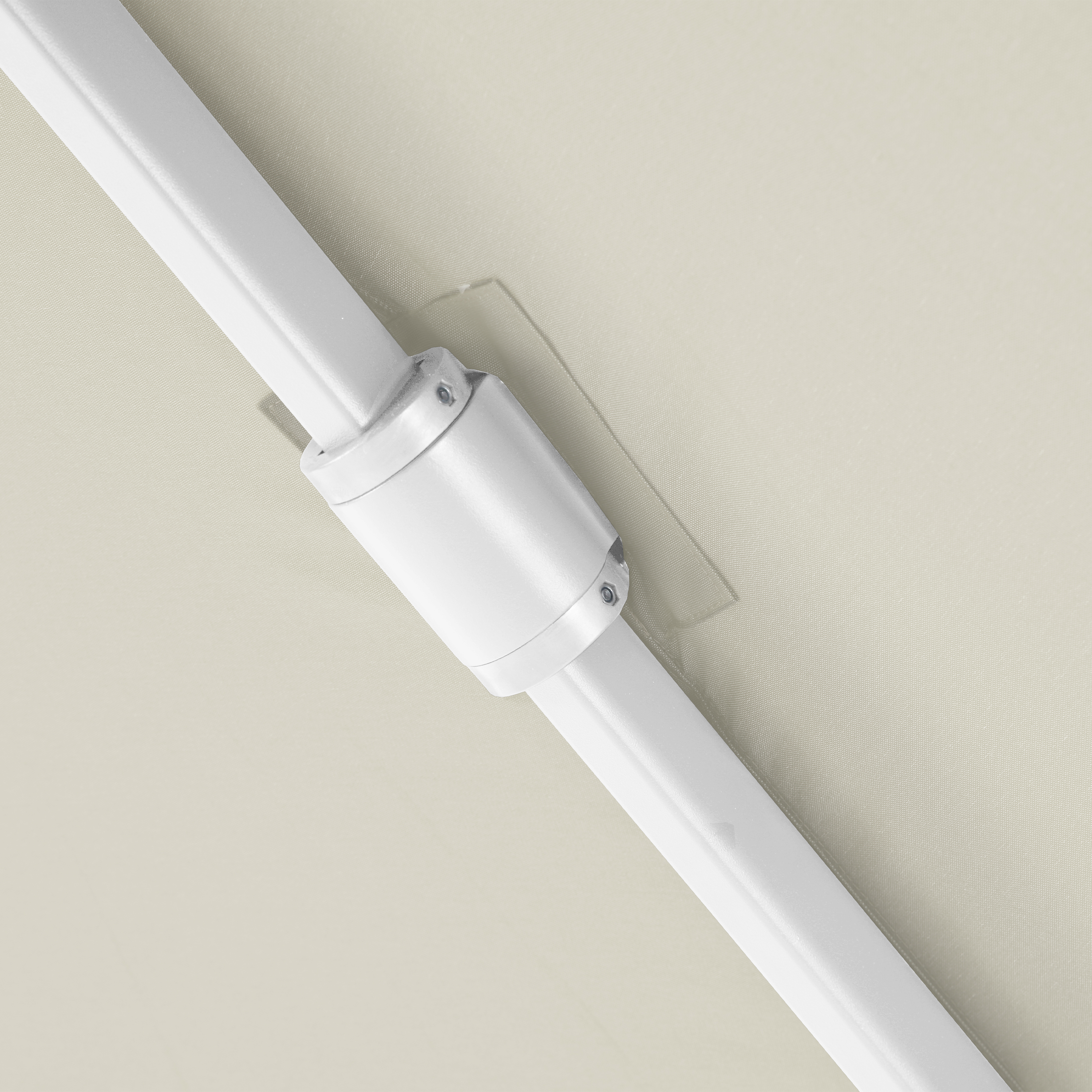 AXI Apollo Premium Cantilever Parasol 300x300cm - White/Beige-8720365063510 AXI Apollo Premium Cantilever Parasol 300x300cm - White/Beige