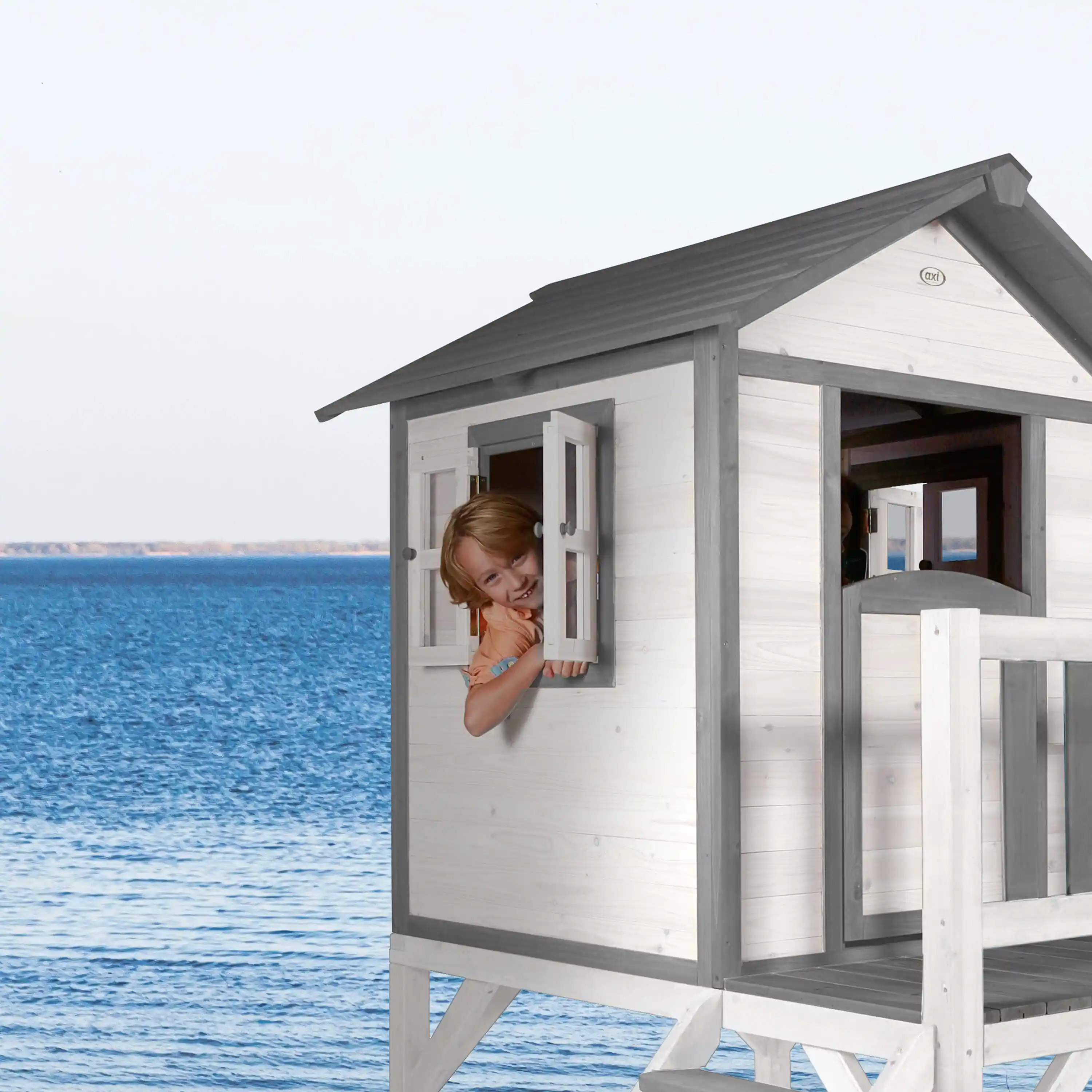 AXI Lodge XL Speelhuis Klassiek - Paarse Glijbaan