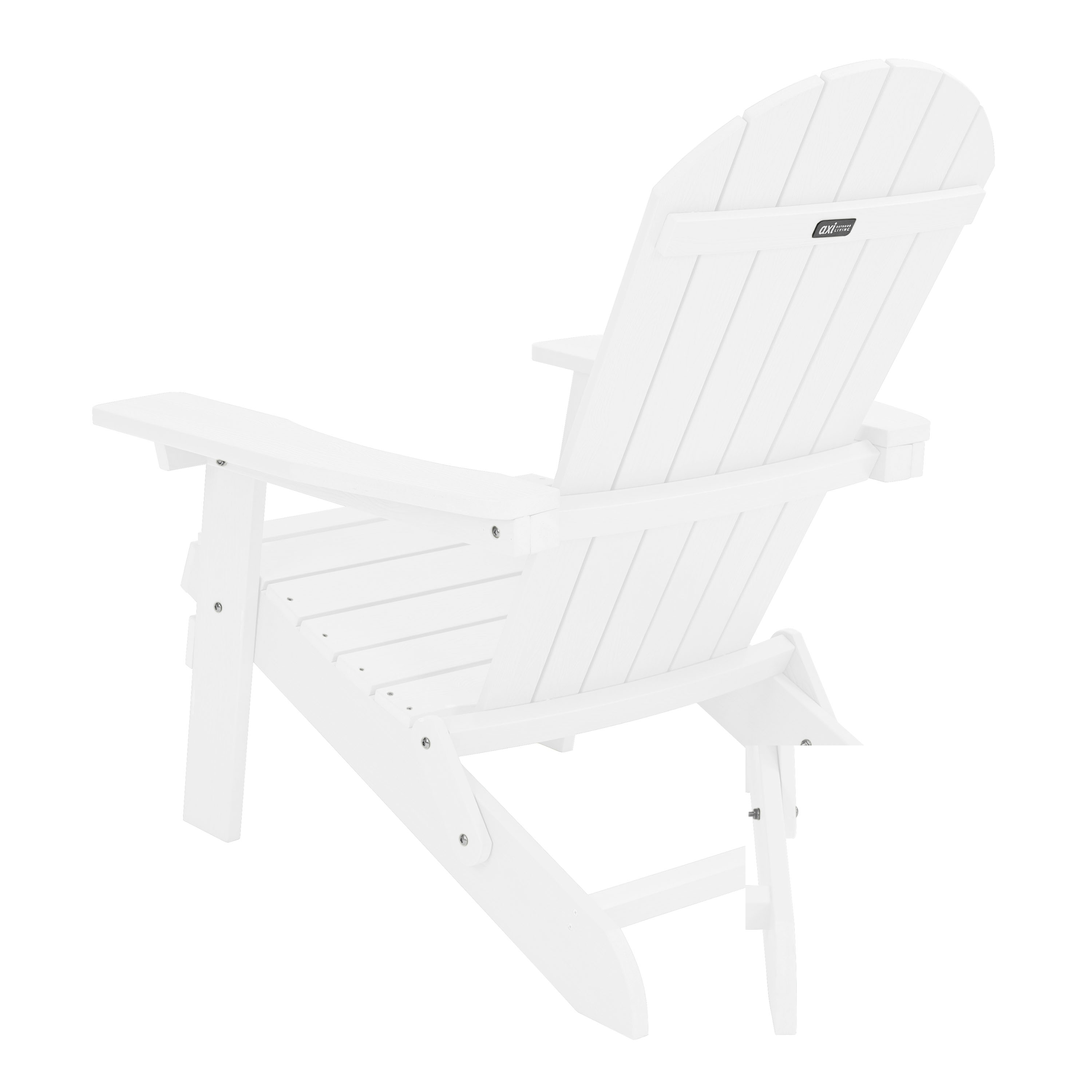 AXI Claire Folding Adirondack Chair Plastic White