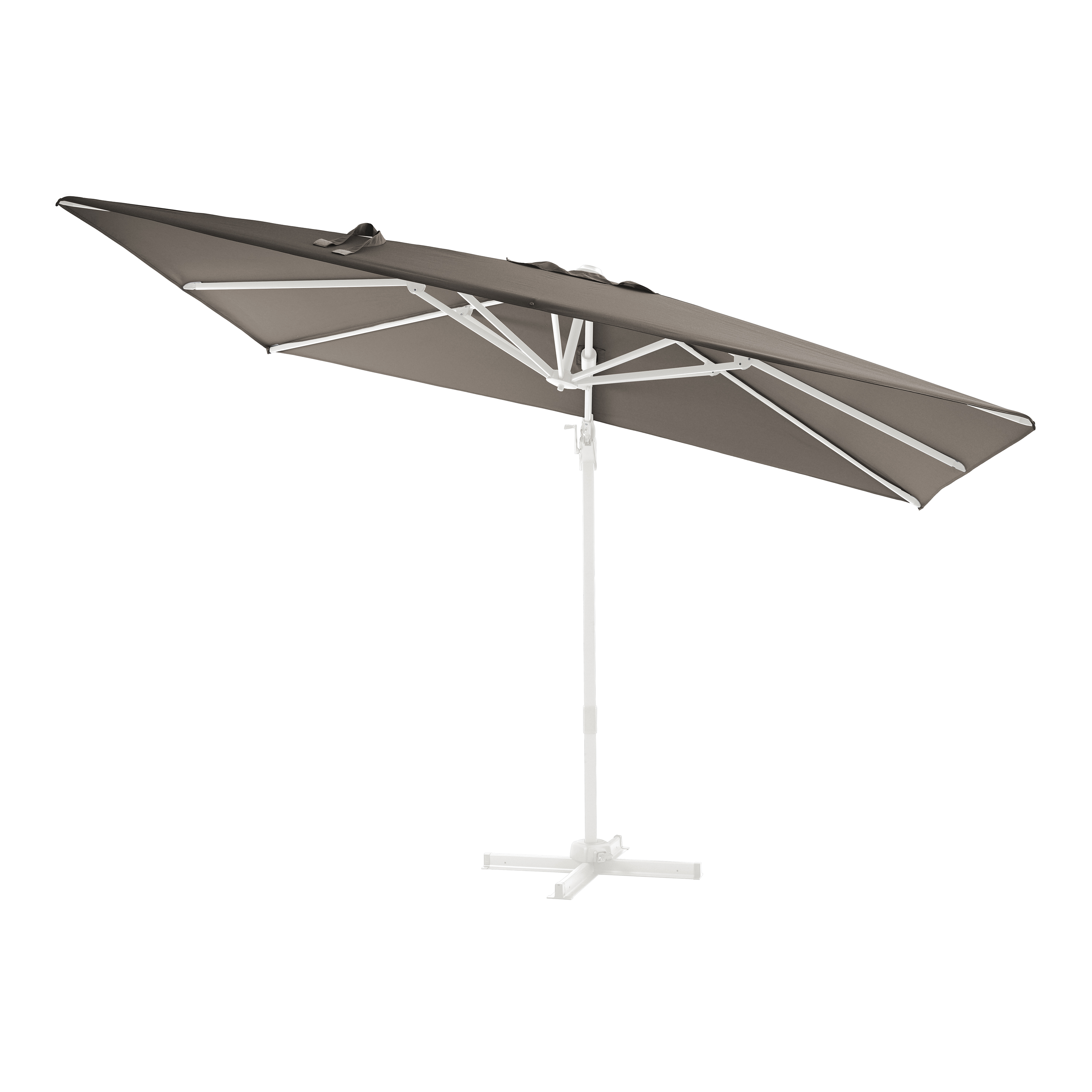 AXI Milad Premium Cantilever Parasol 200x300cm - White/Taupe
