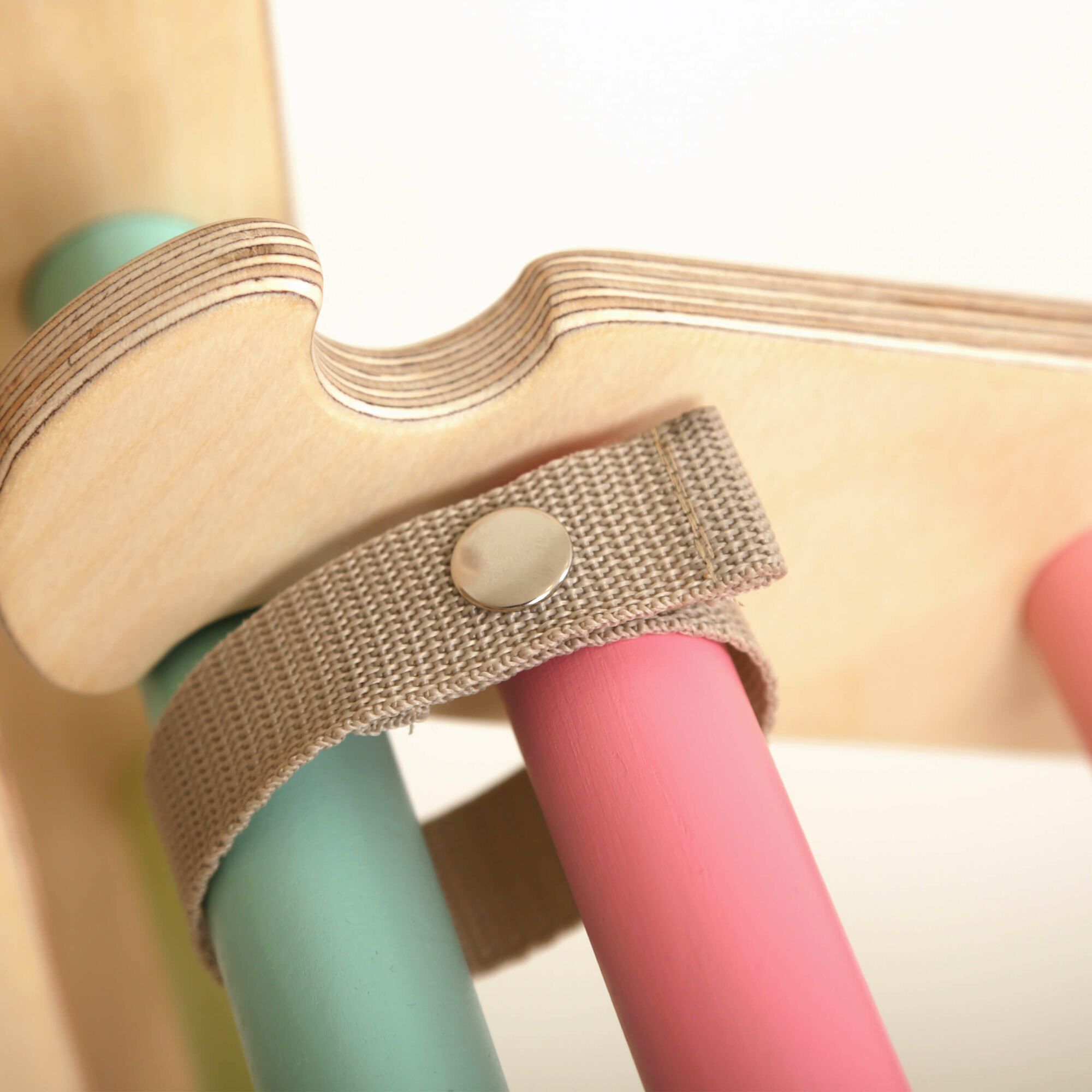 KateHaa Kletterwürfel / Holzwürfel mit Leiter Pastellfarben