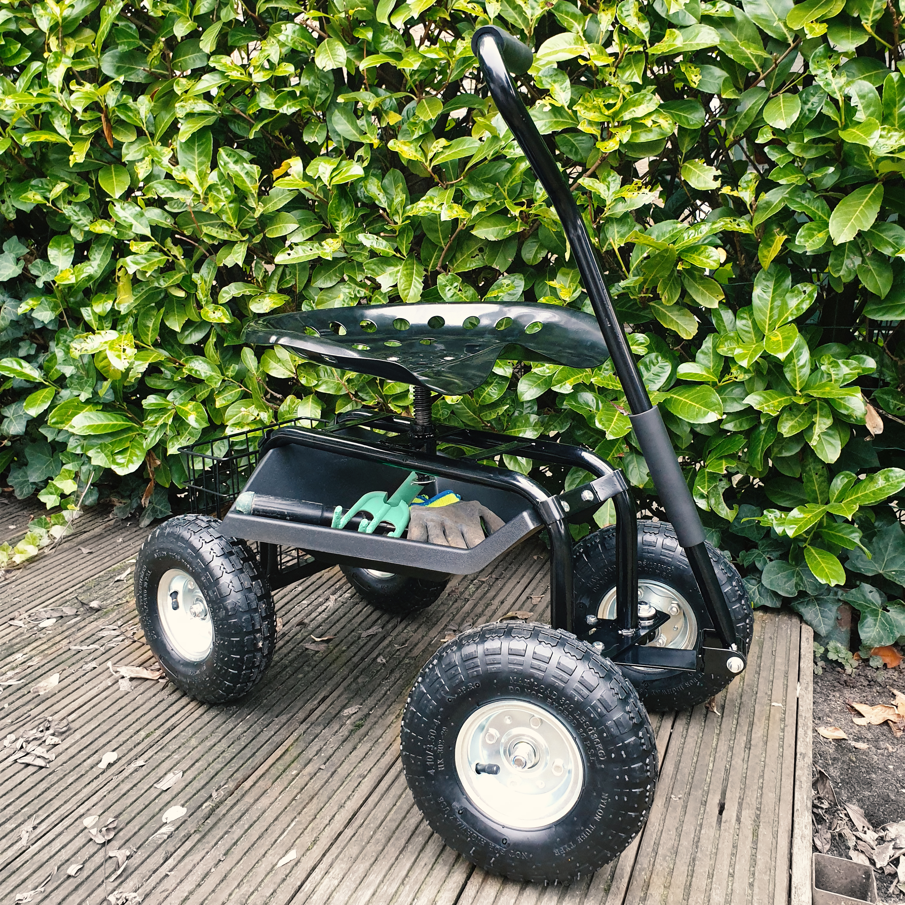 AXI AG22 Rolling Garden Seat - Black