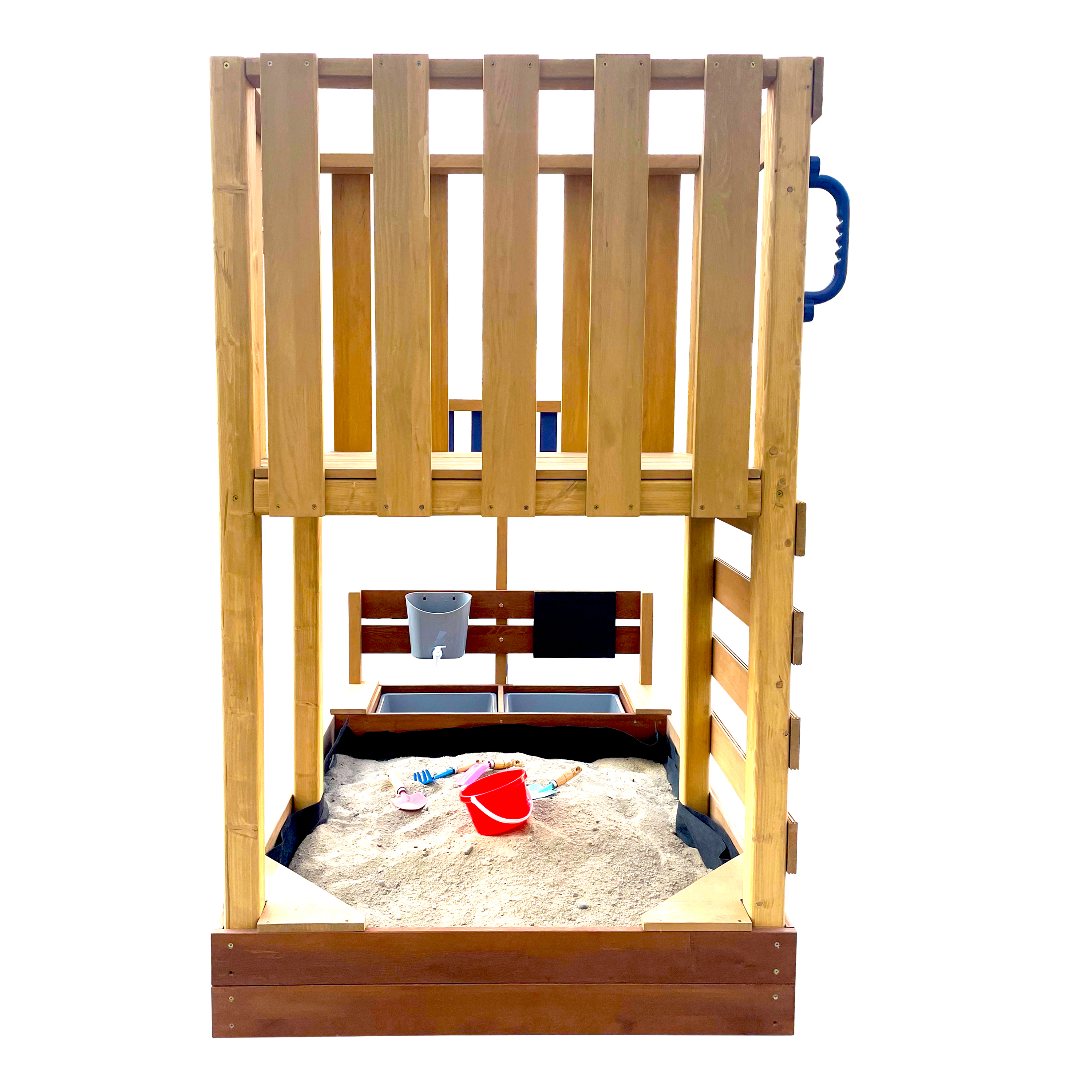 AXI Vicky Climbing Frame with Sandbox, Play Kitchen & Chalkboard