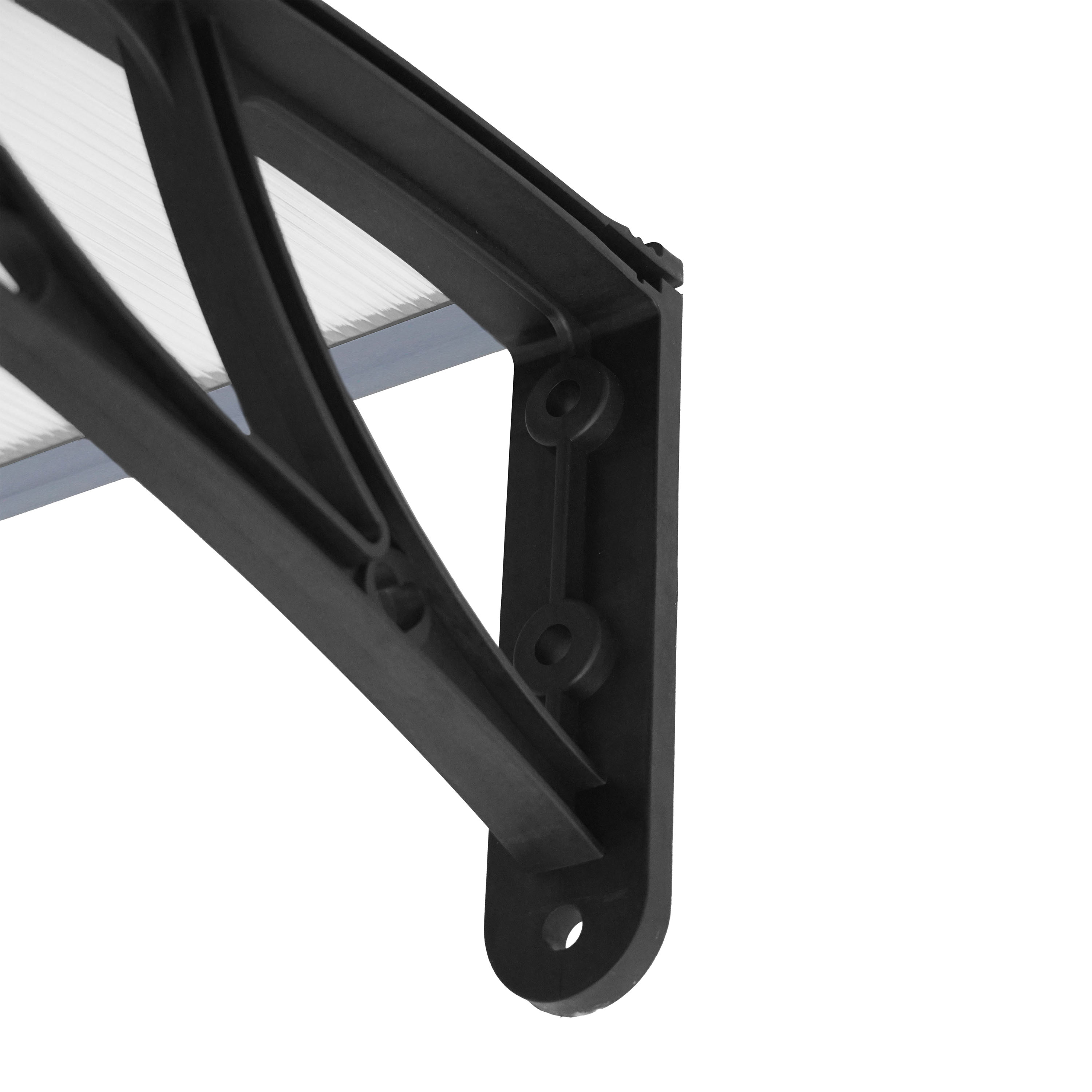 AXI Lux Door and Veranda Canopy 128x75x24 cm Black