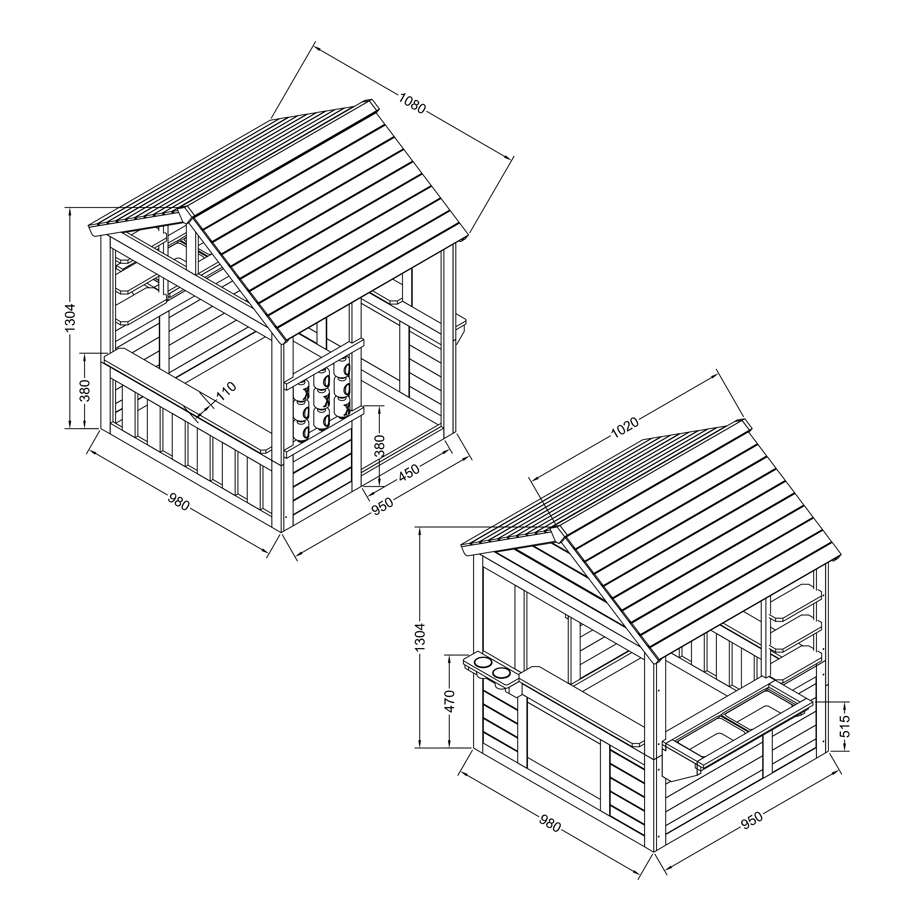 AXI Lynn Playhouse Brown/Anthracite